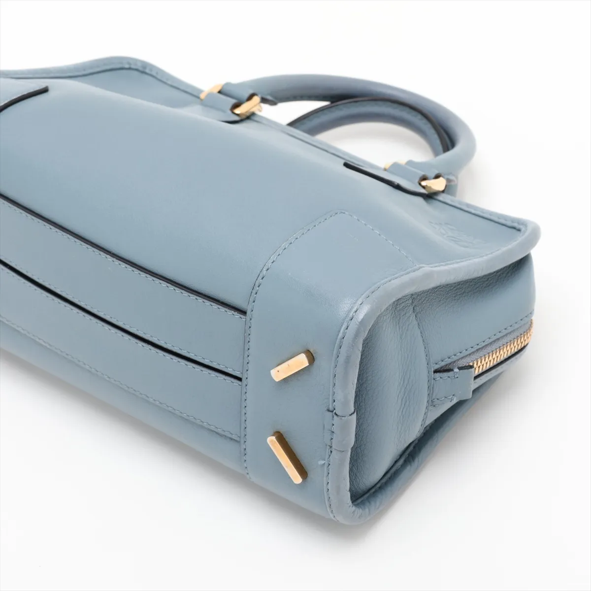 Amazona 23 Leather 2-Way Handbag, Blue — view 3