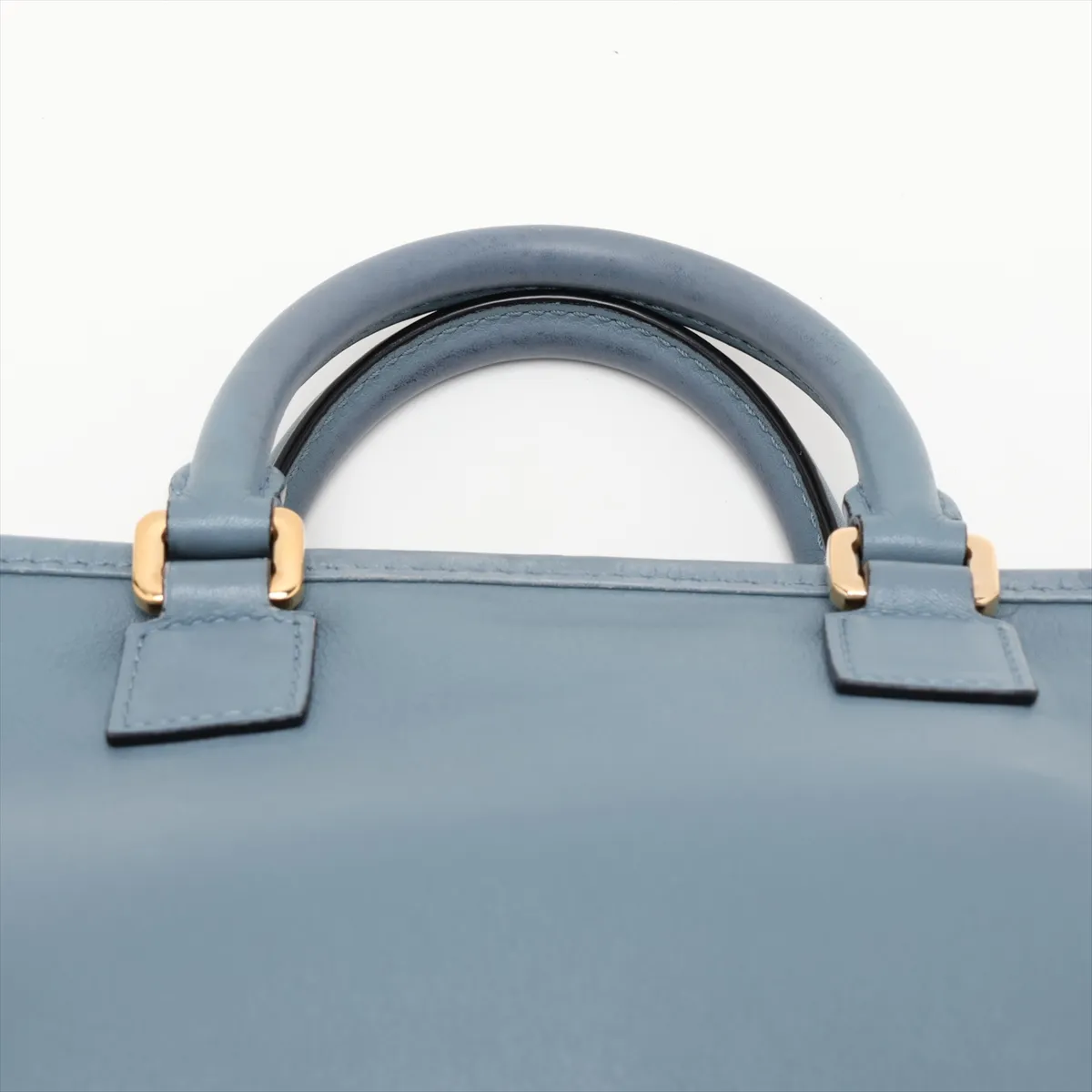 Amazona 23 Leather 2-Way Handbag, Blue — view 6