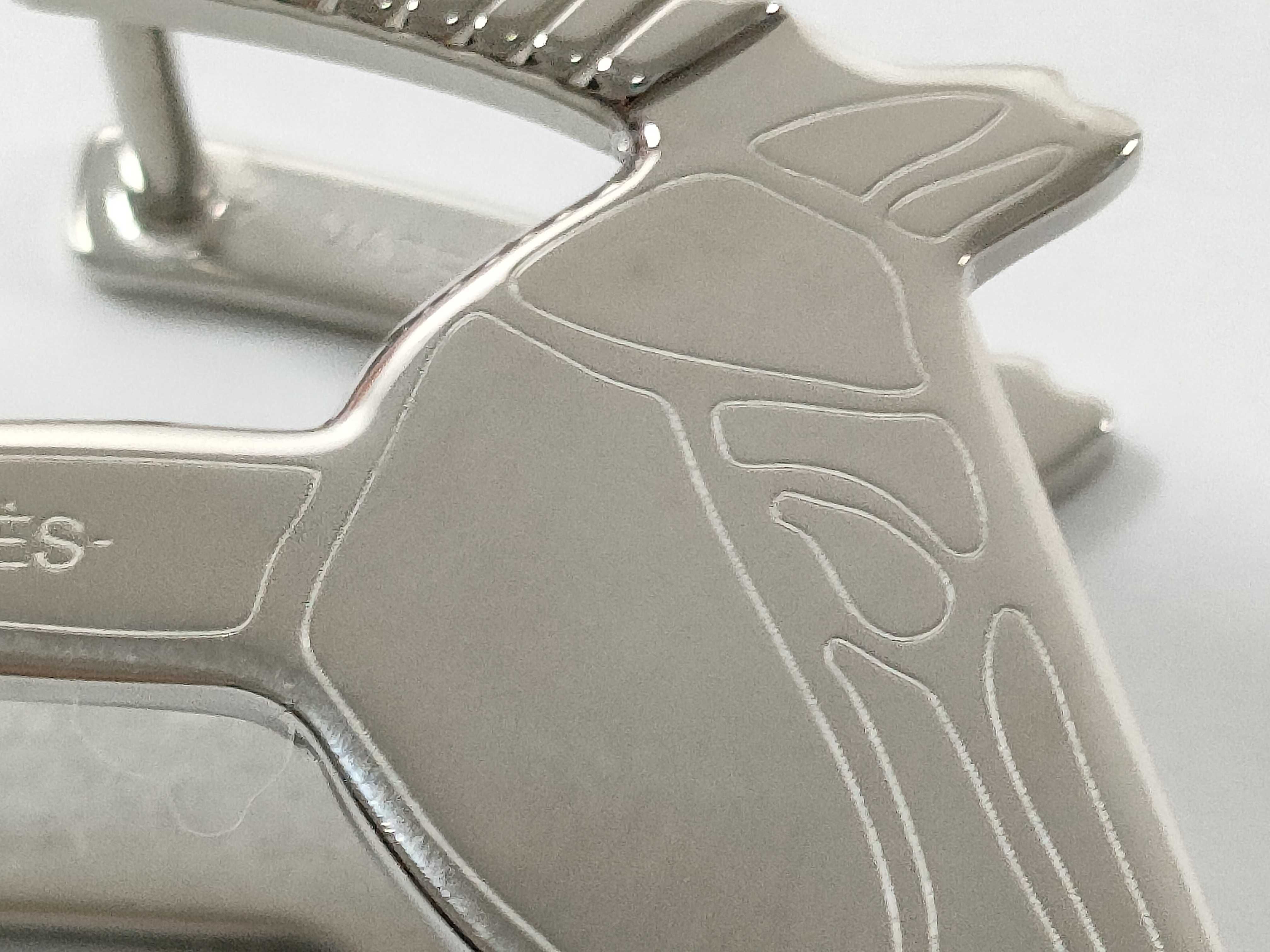 Scarf Ring, Tête de Cheval, Silver Hardware, Hermes, Unused, Other Accessories — view 7