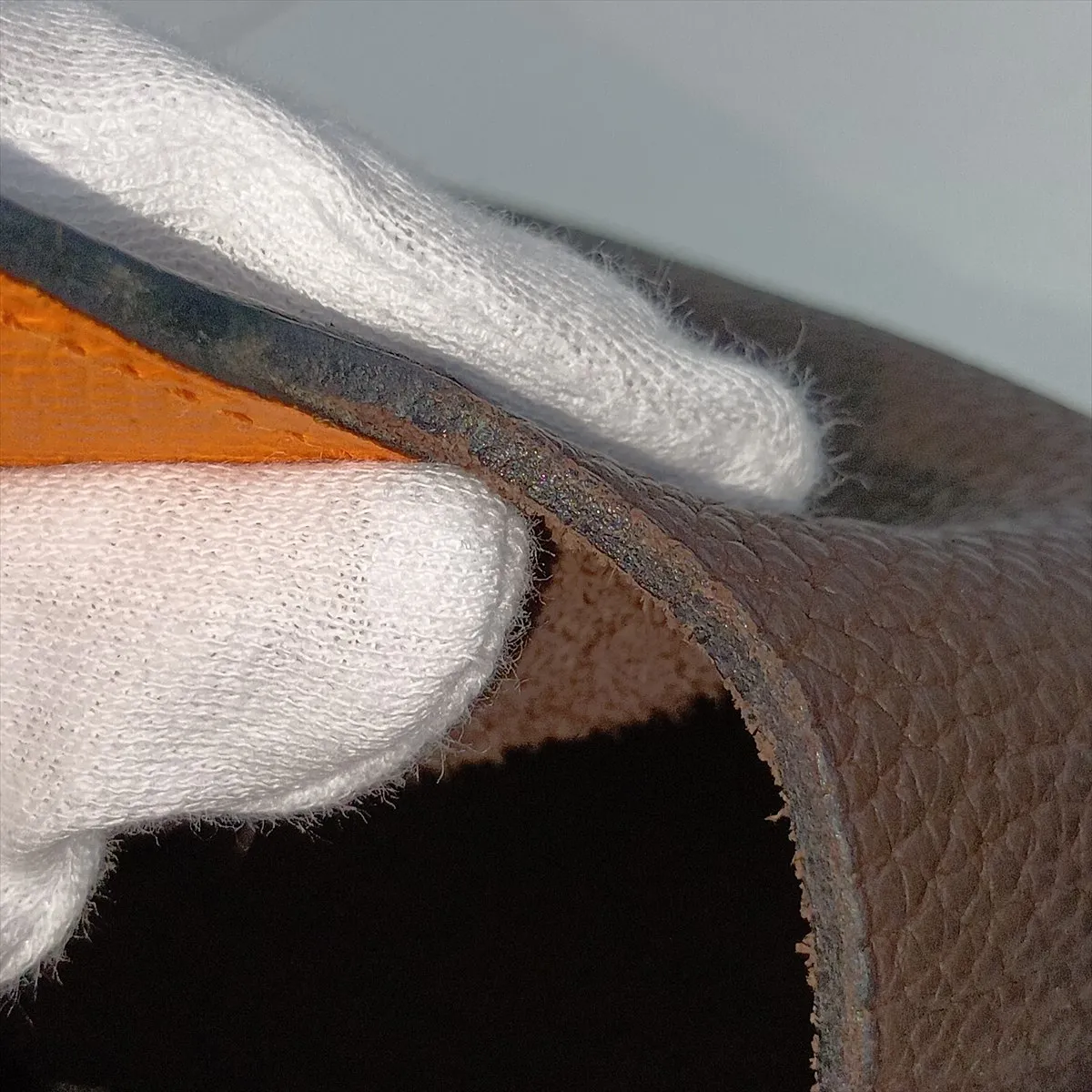 Hermès Picotin 22 MM Eclat Taurillon Clemence Chocolate x Orange Silver Hardware — view 11