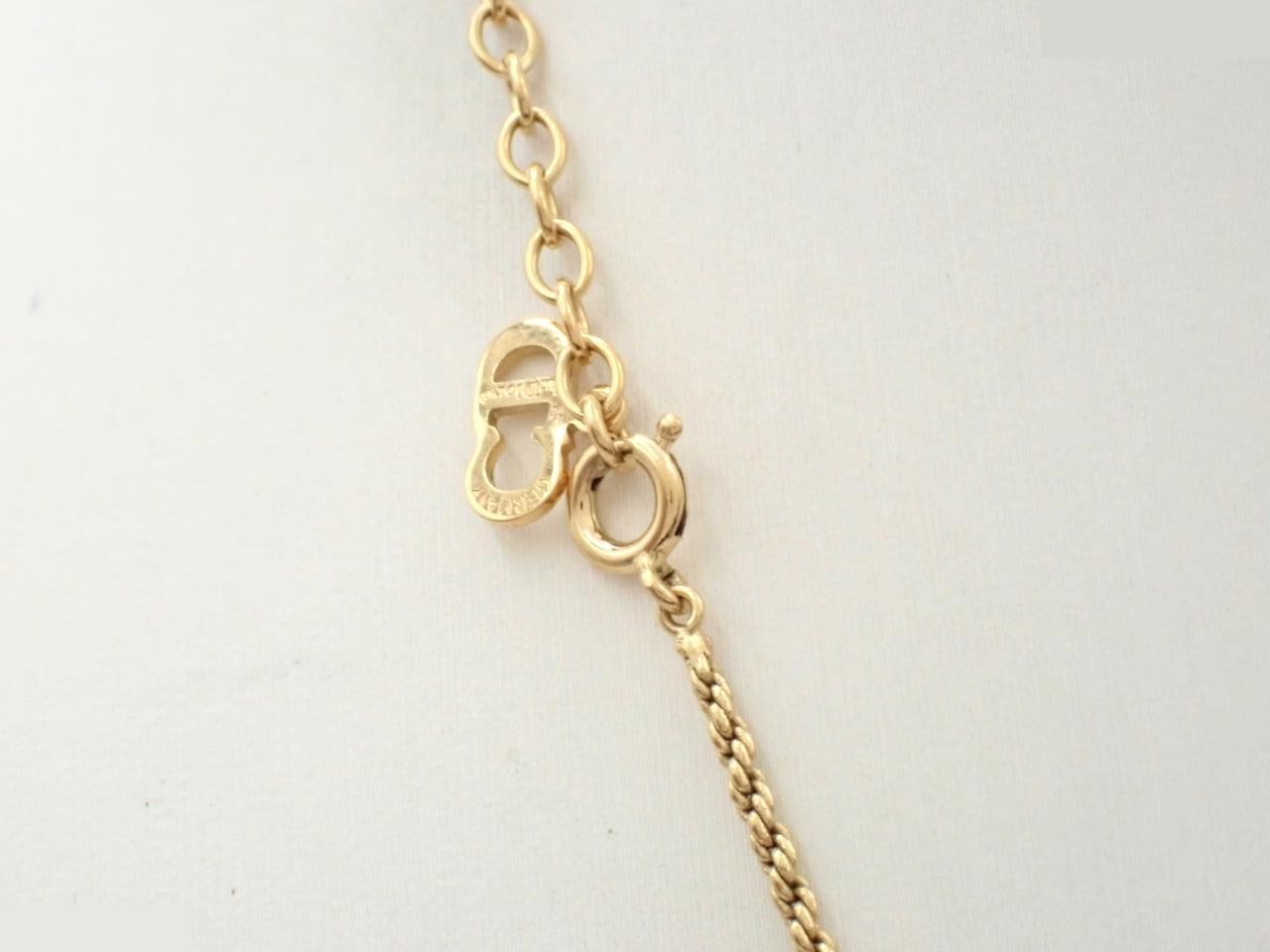 CD logo gold necklace chain length 42cm — view 2