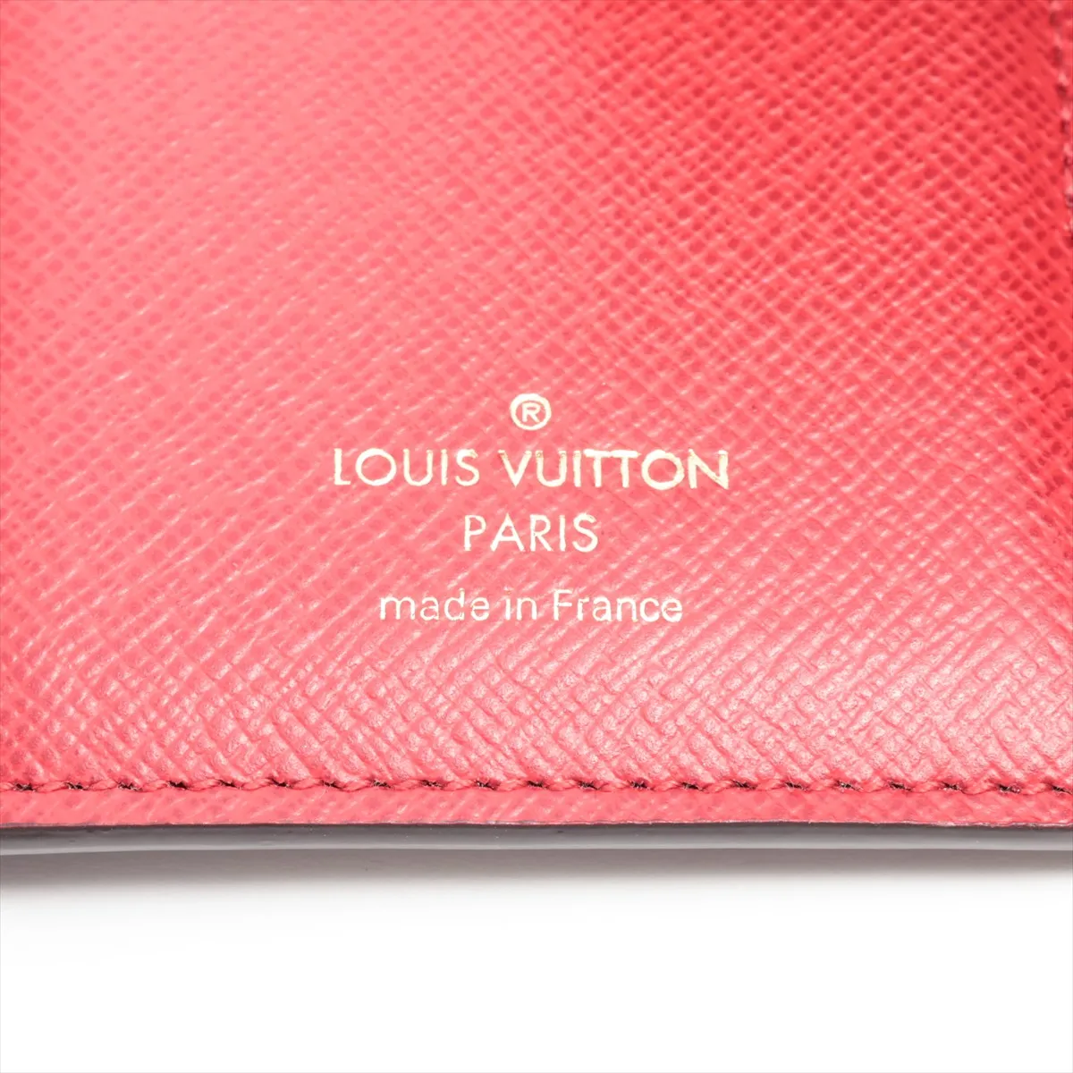 Damier Portefeuille Victorine N41659 Brown x Red Compact Wallet RFID Reactive — view 7