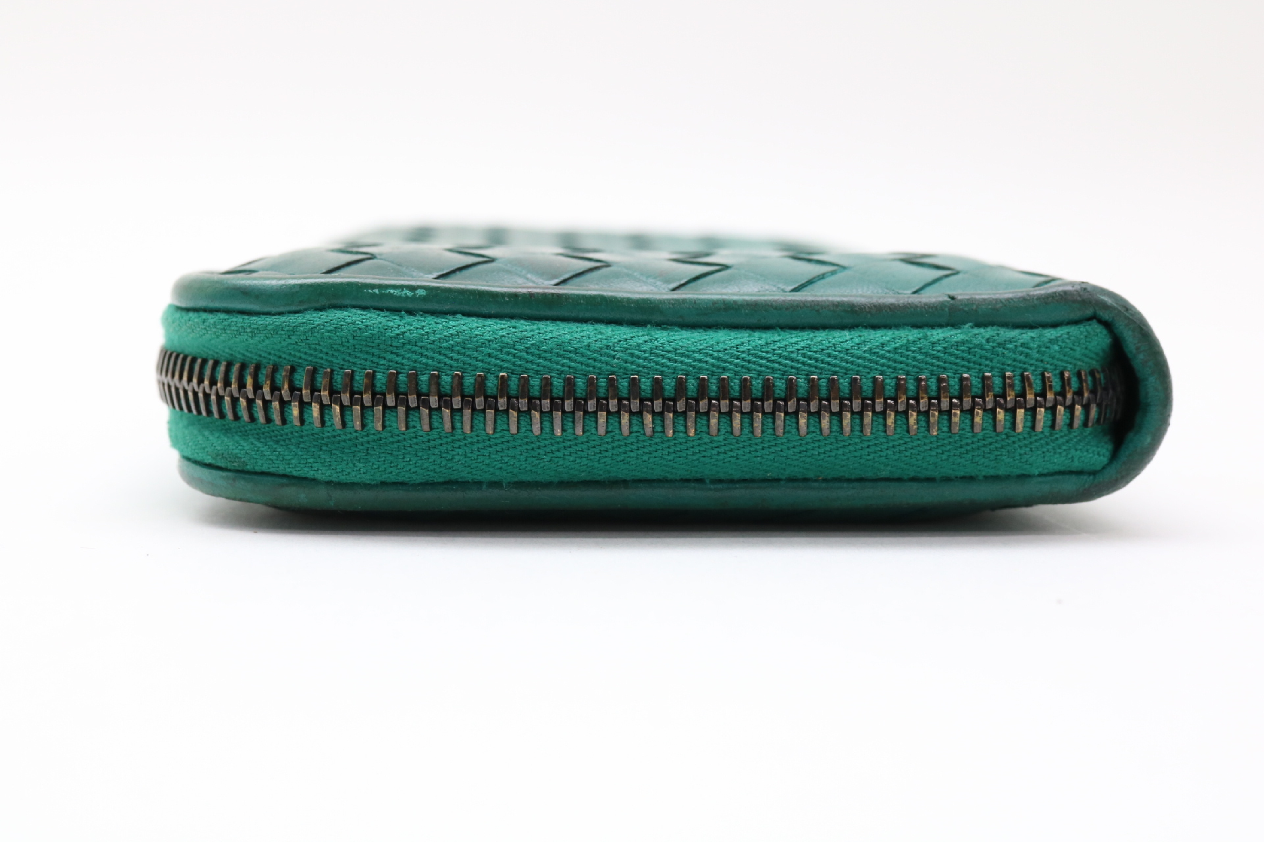 Intrecciato Leather Long Wallet — view 3