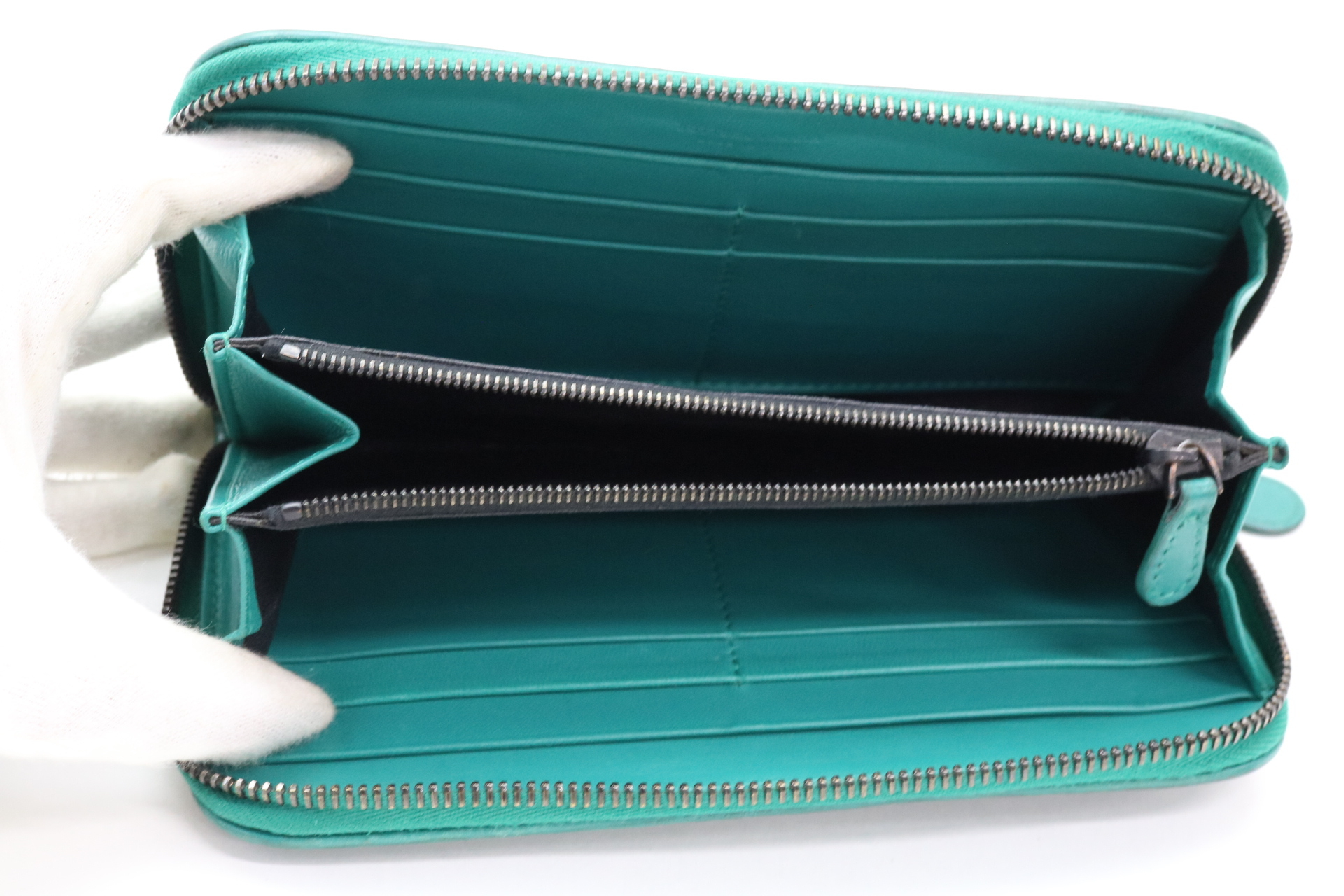 Intrecciato Leather Long Wallet — view 7