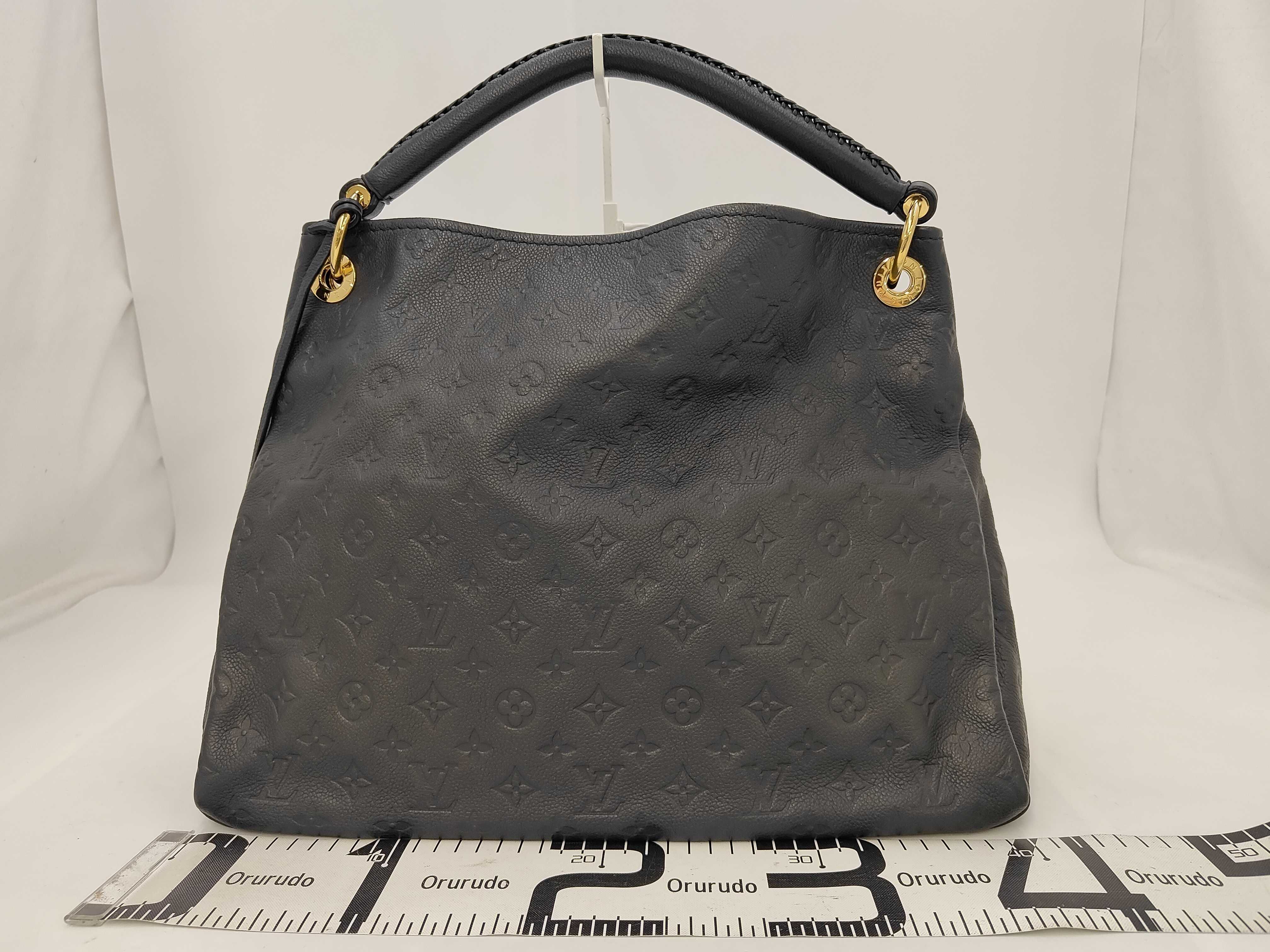 LV Artsy Monogram Embossed Braided Handle Handbag — view 2
