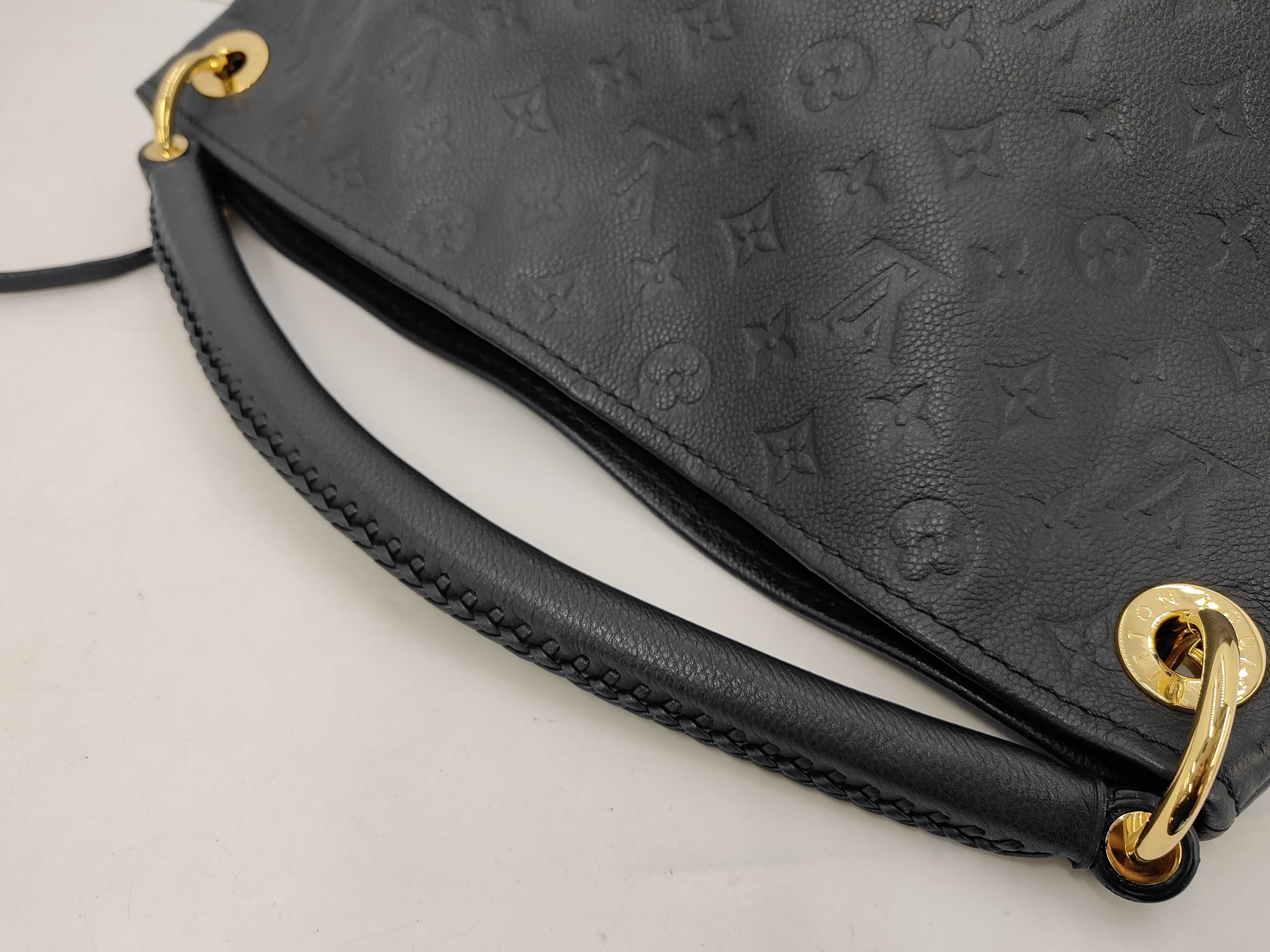 LV Artsy Monogram Embossed Braided Handle Handbag — view 3