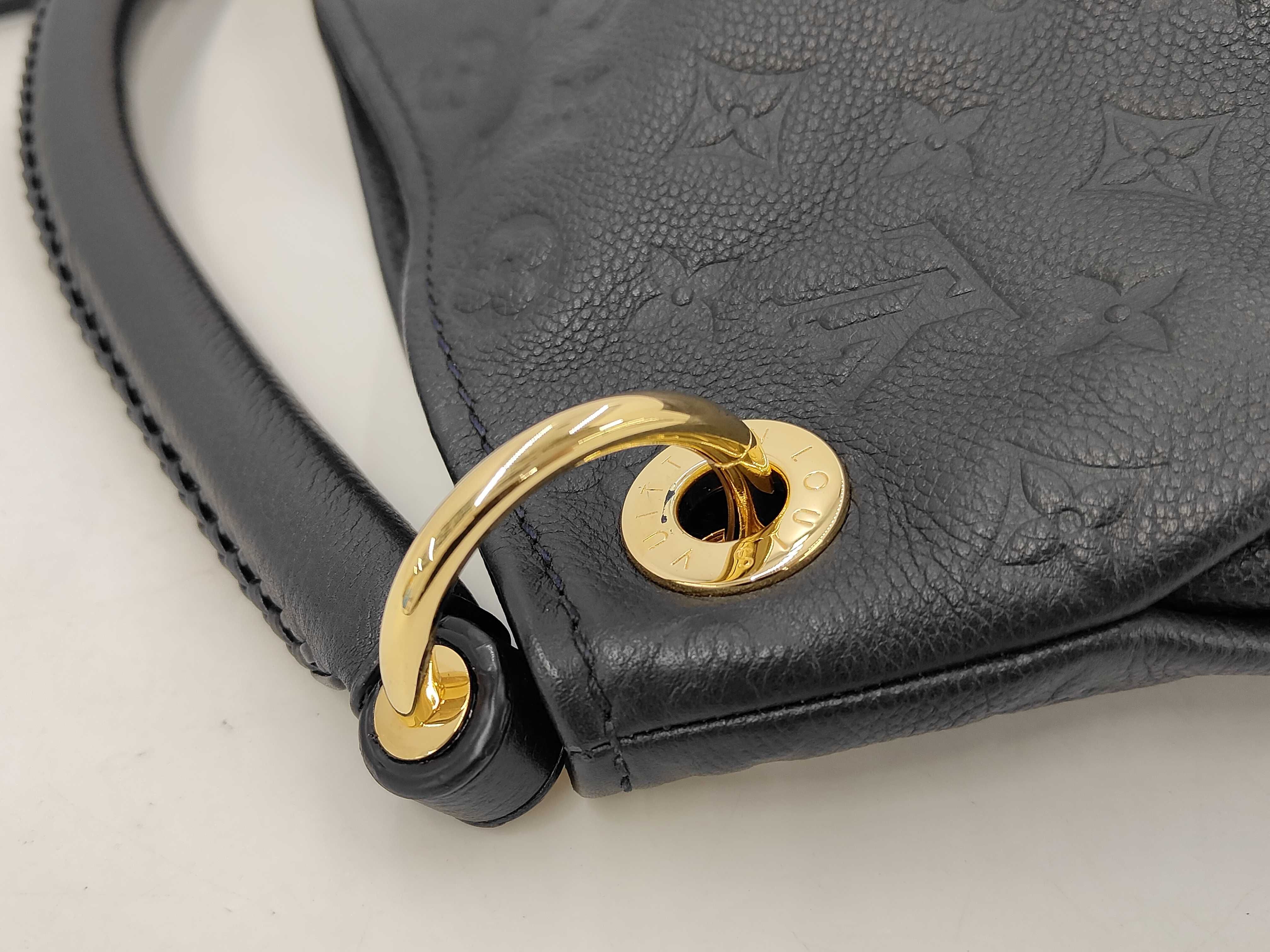 LV Artsy Monogram Embossed Braided Handle Handbag — view 5