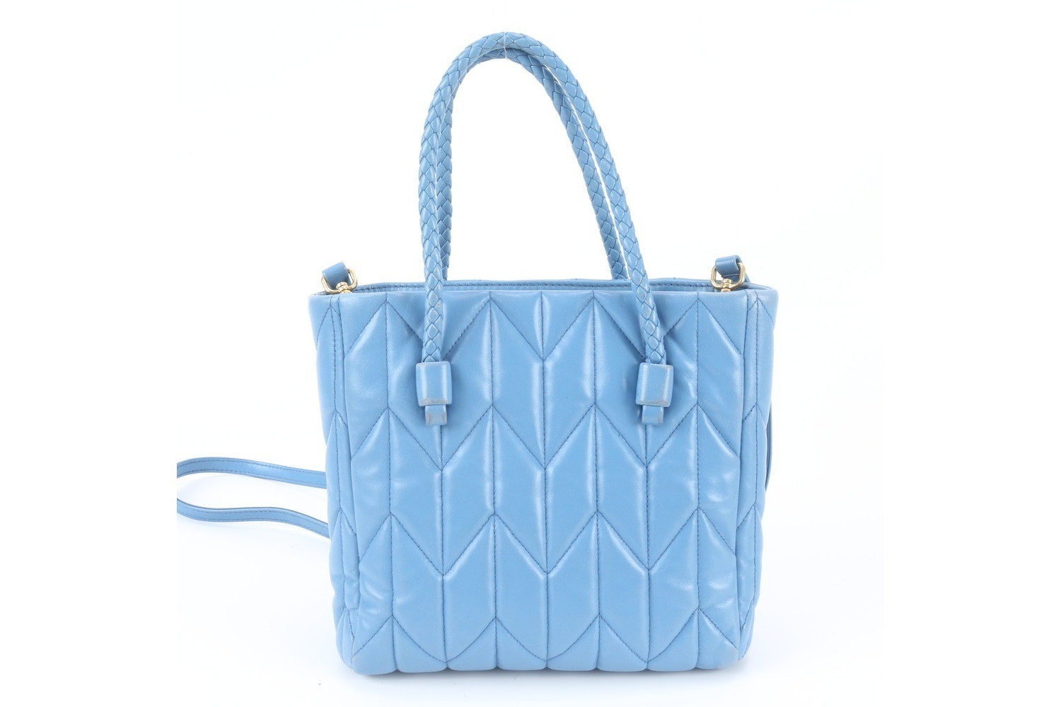 Nappa Trapuntato Leather 2-Way Shoulder Bag — view 3