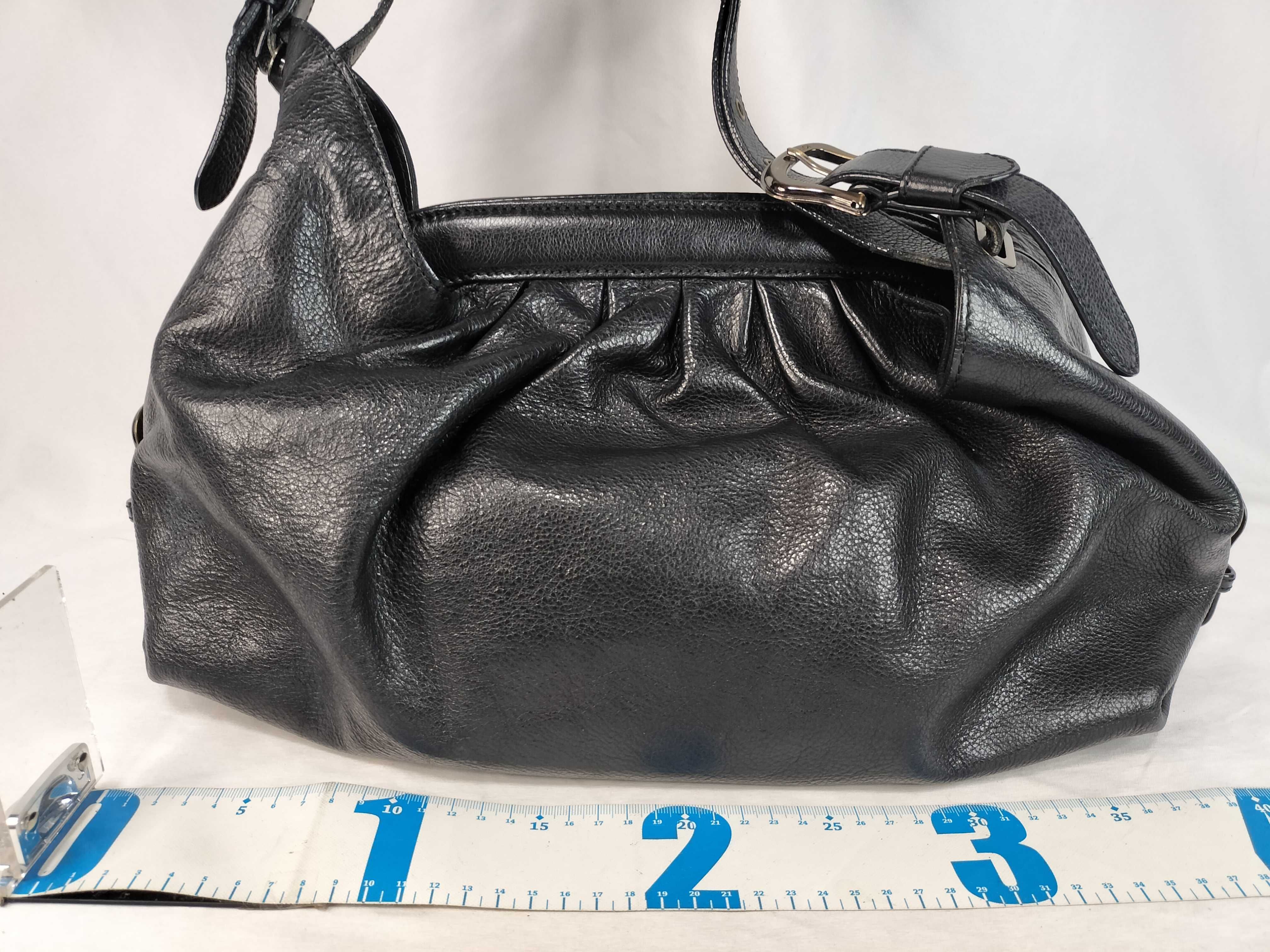 tote bag leather black tag tote bag — view 2