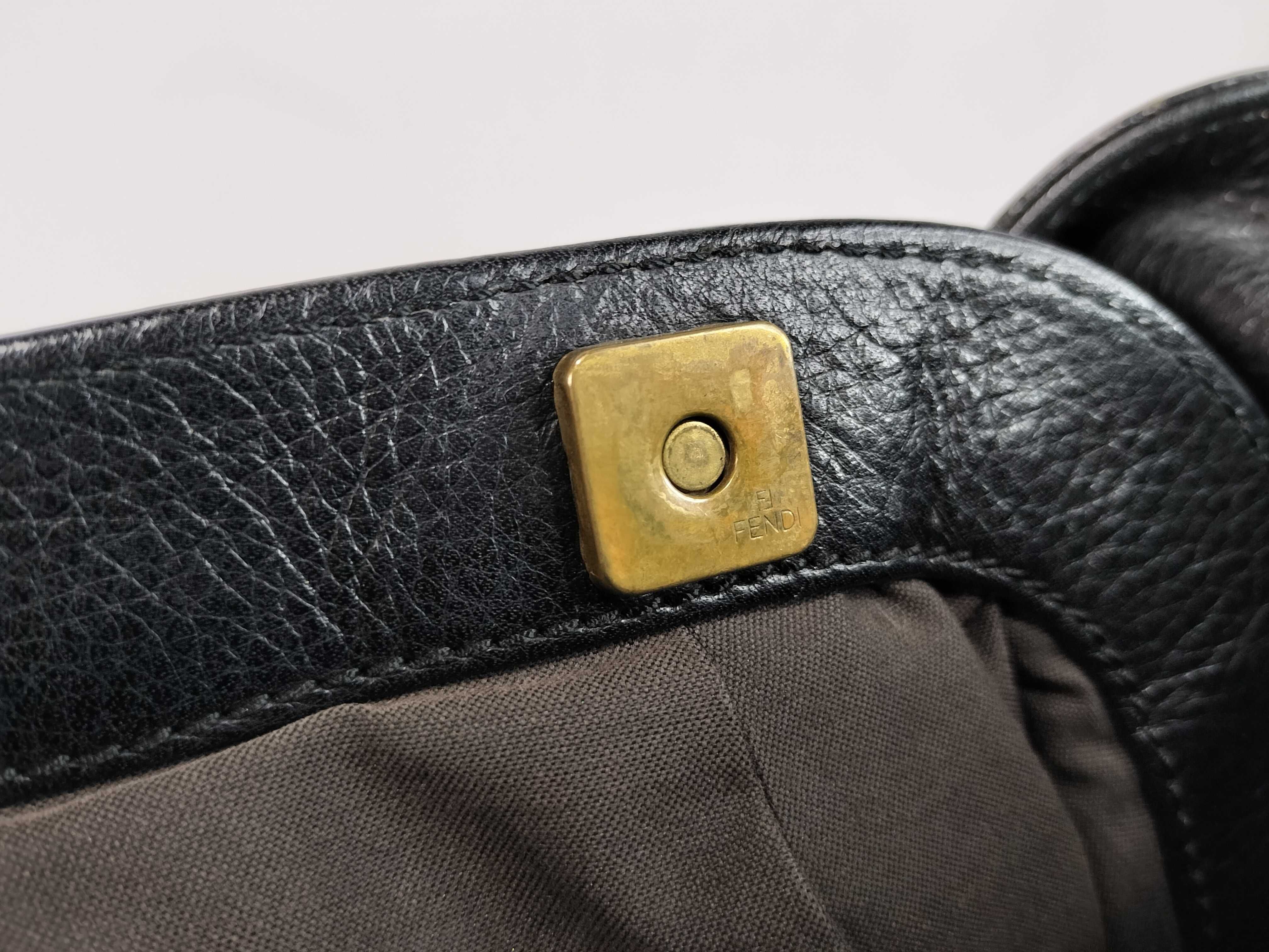 tote bag leather black tag tote bag — view 12