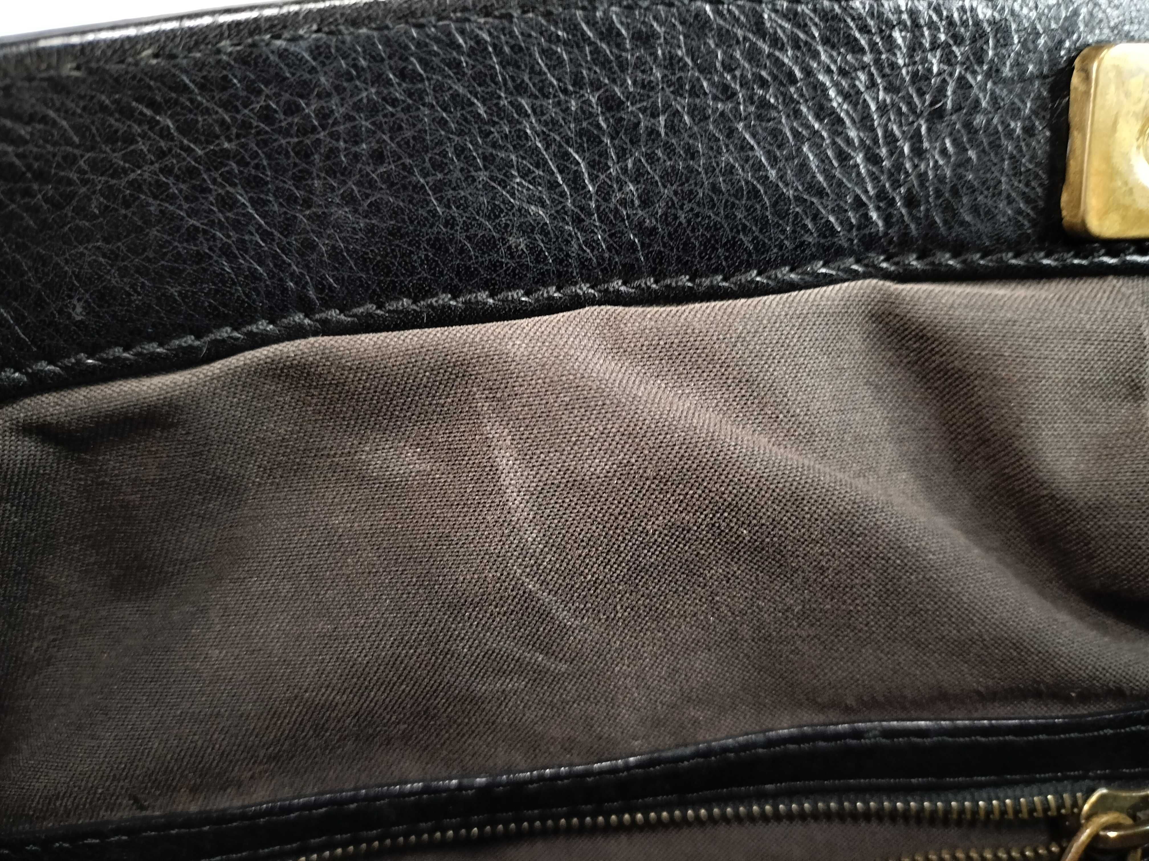 tote bag leather black tag tote bag — view 13