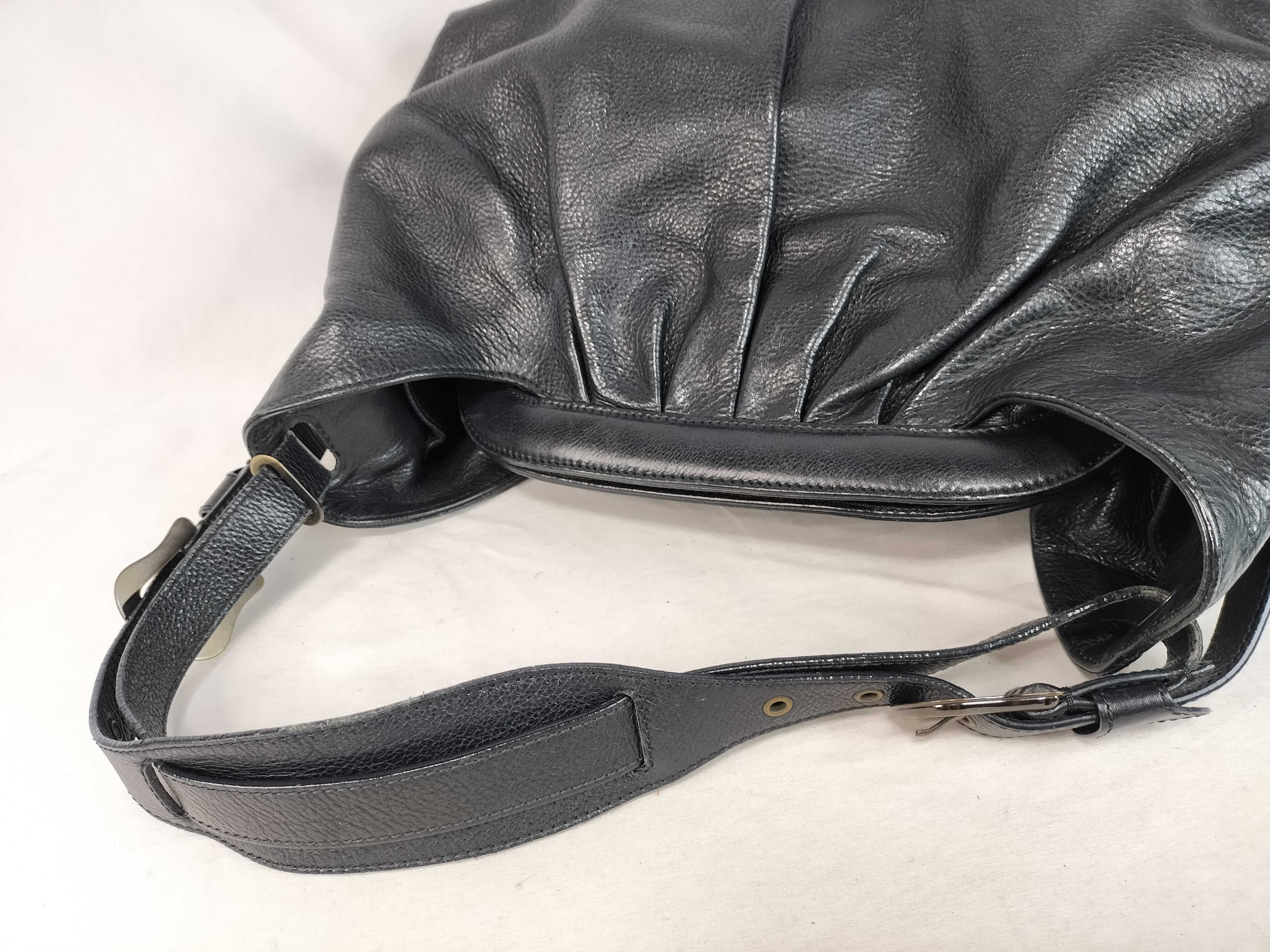 tote bag leather black tag tote bag — view 3