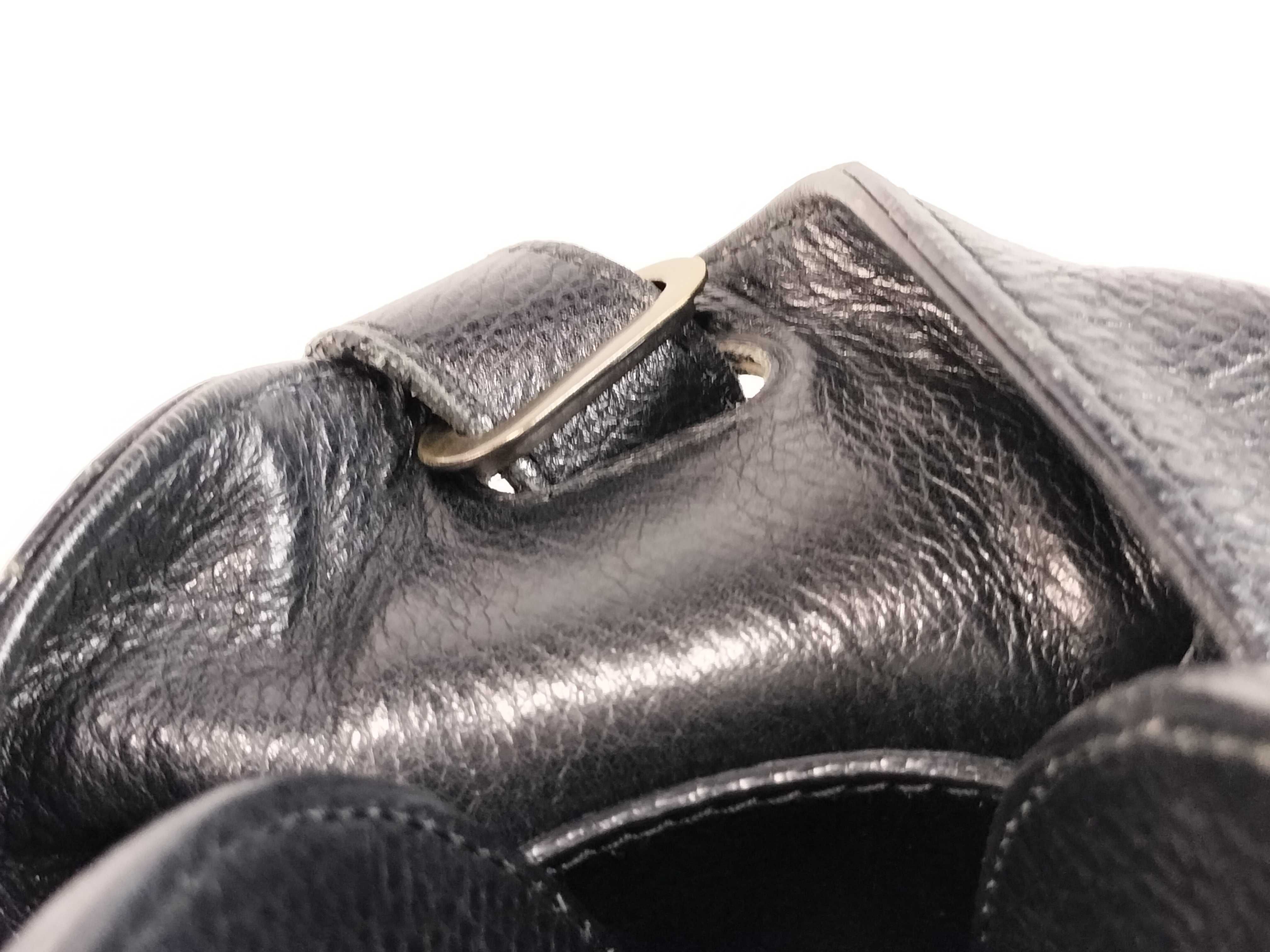 tote bag leather black tag tote bag — view 8