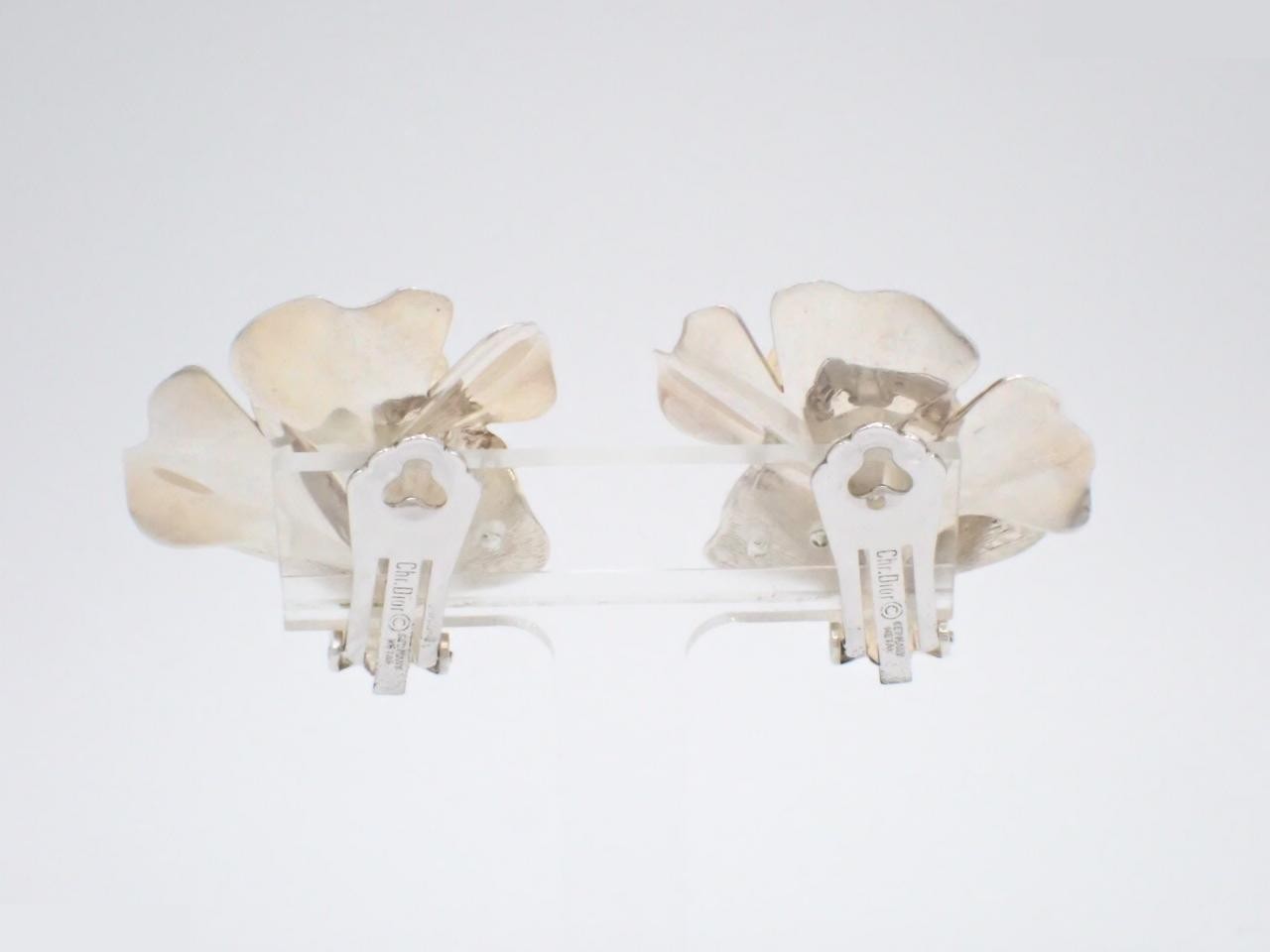 flower earrings, 925 sterling silver, 18.7g — view 2
