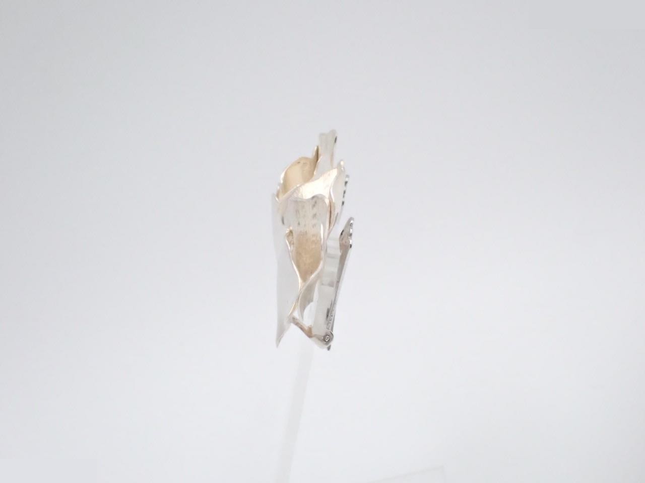 flower earrings, 925 sterling silver, 18.7g — view 3