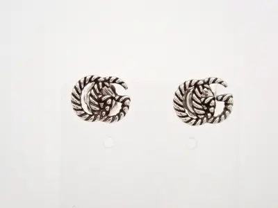 Double G Marmont Earrings, 925 Sterling Silver, 3.4g
