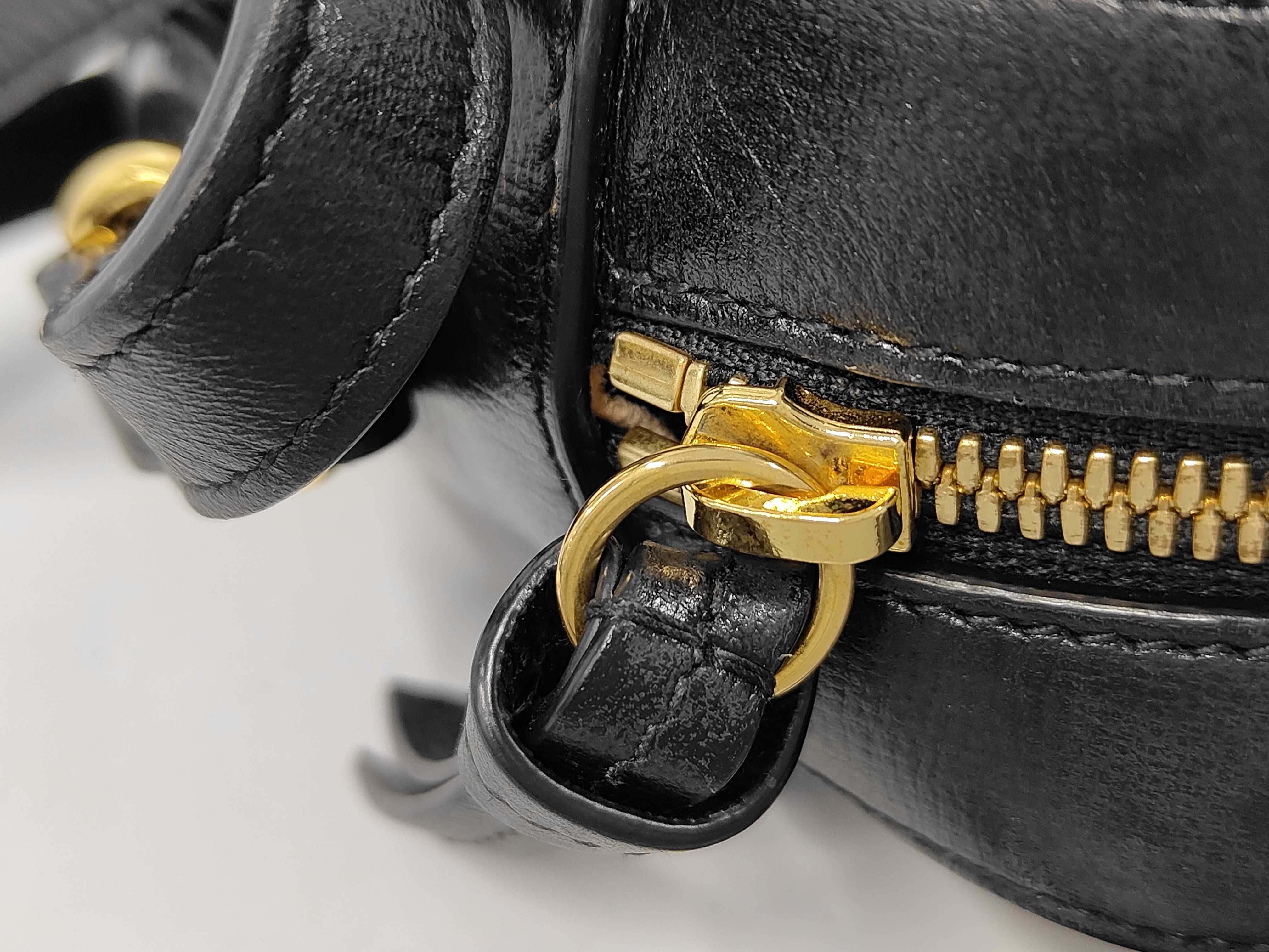 Horsebit Shoulder Bag, Leather, Black, 493075, Gucci Shoulder Bag — view 8