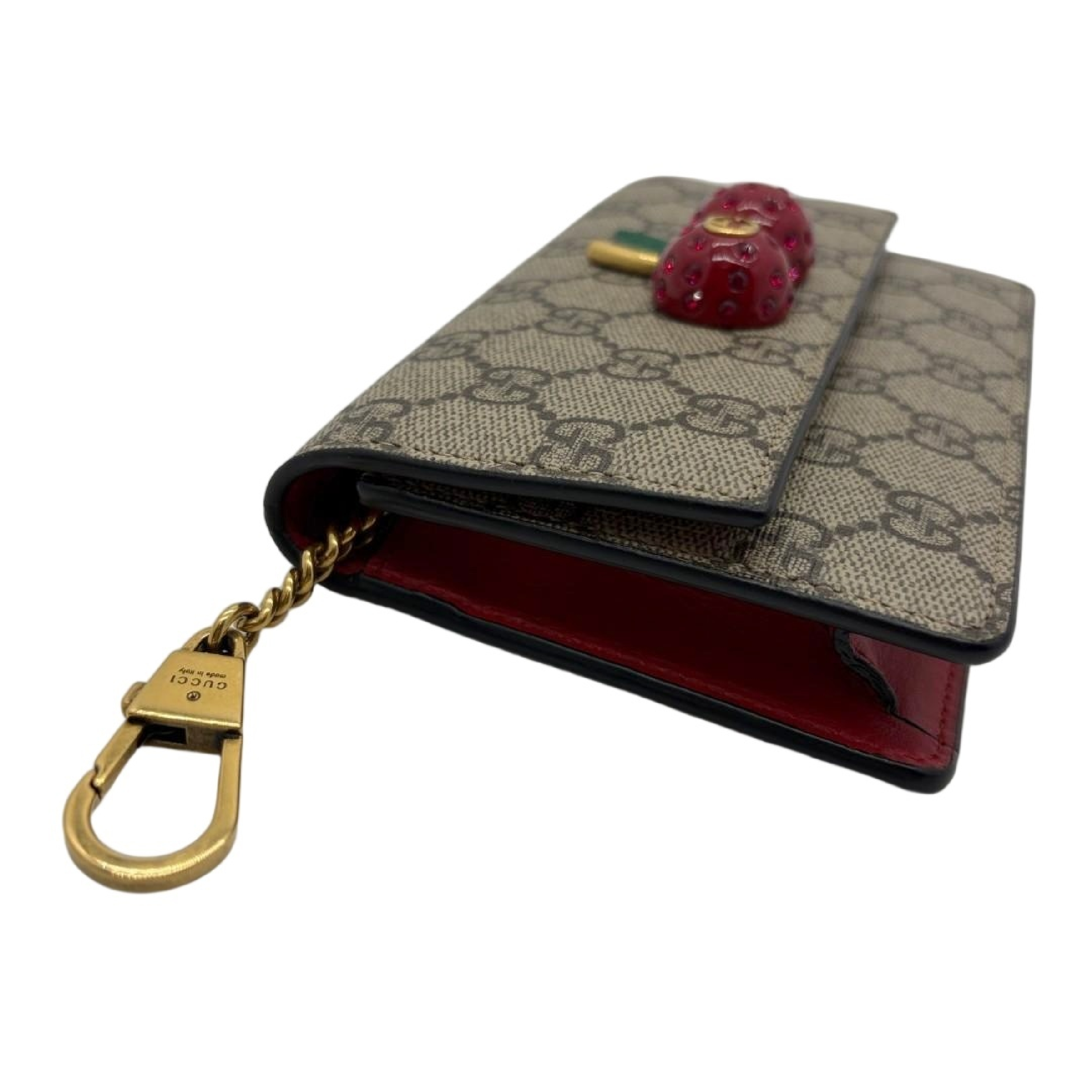 GG Supreme Cherry Chain Wallet Shoulder Bag — view 3