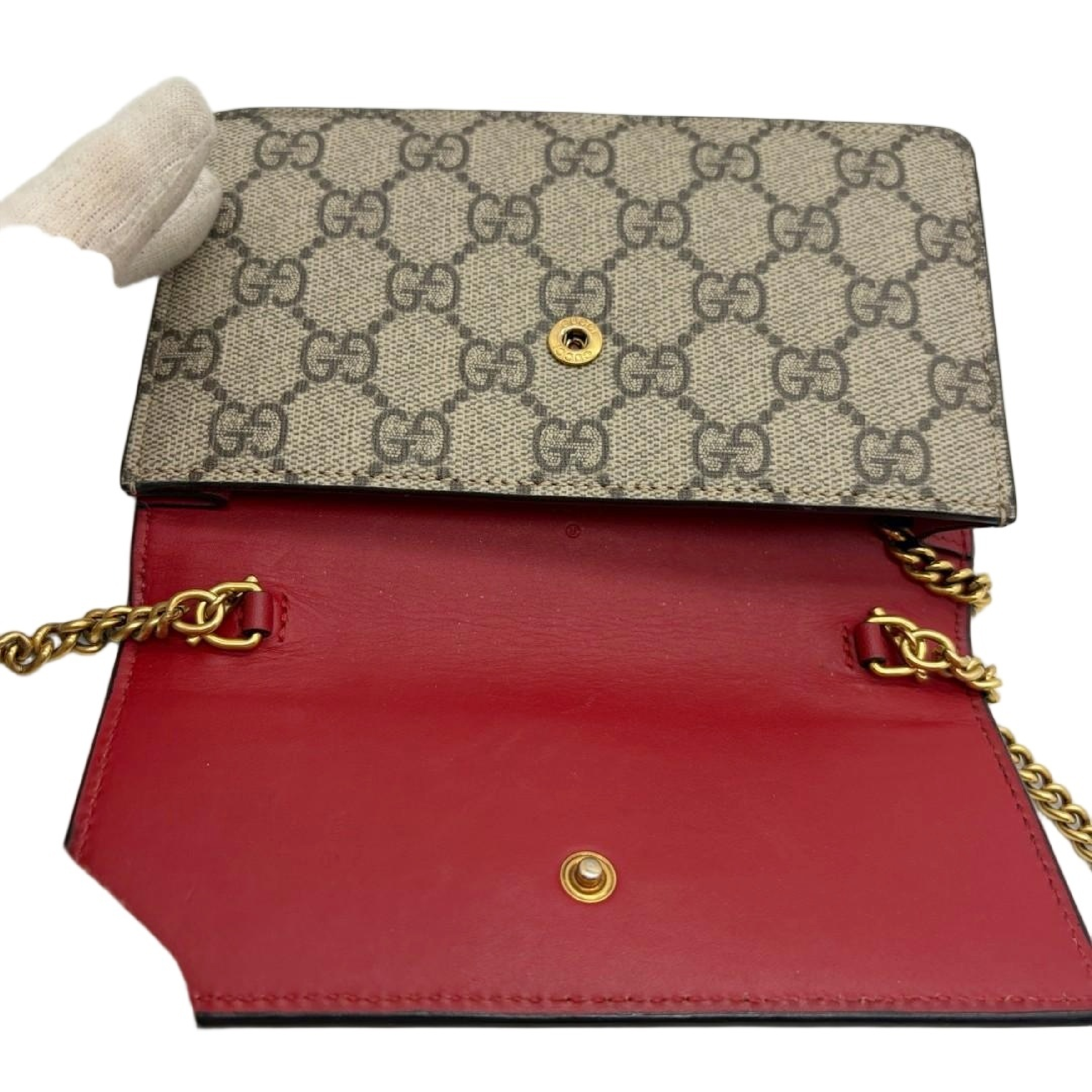 GG Supreme Cherry Chain Wallet Shoulder Bag — view 10