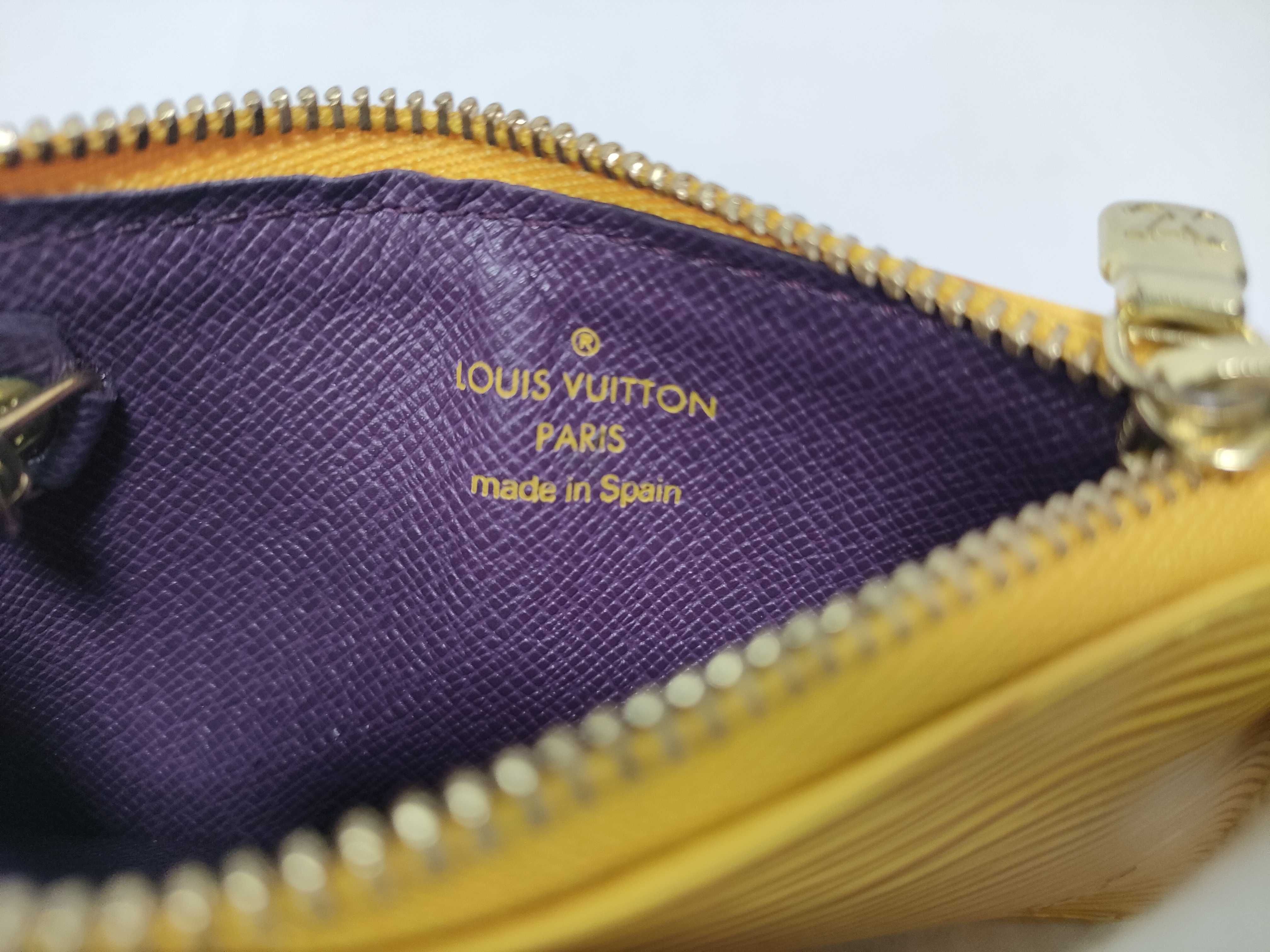 Epi Louis Vuitton Epi Pochette Cle Coin Case — view 12