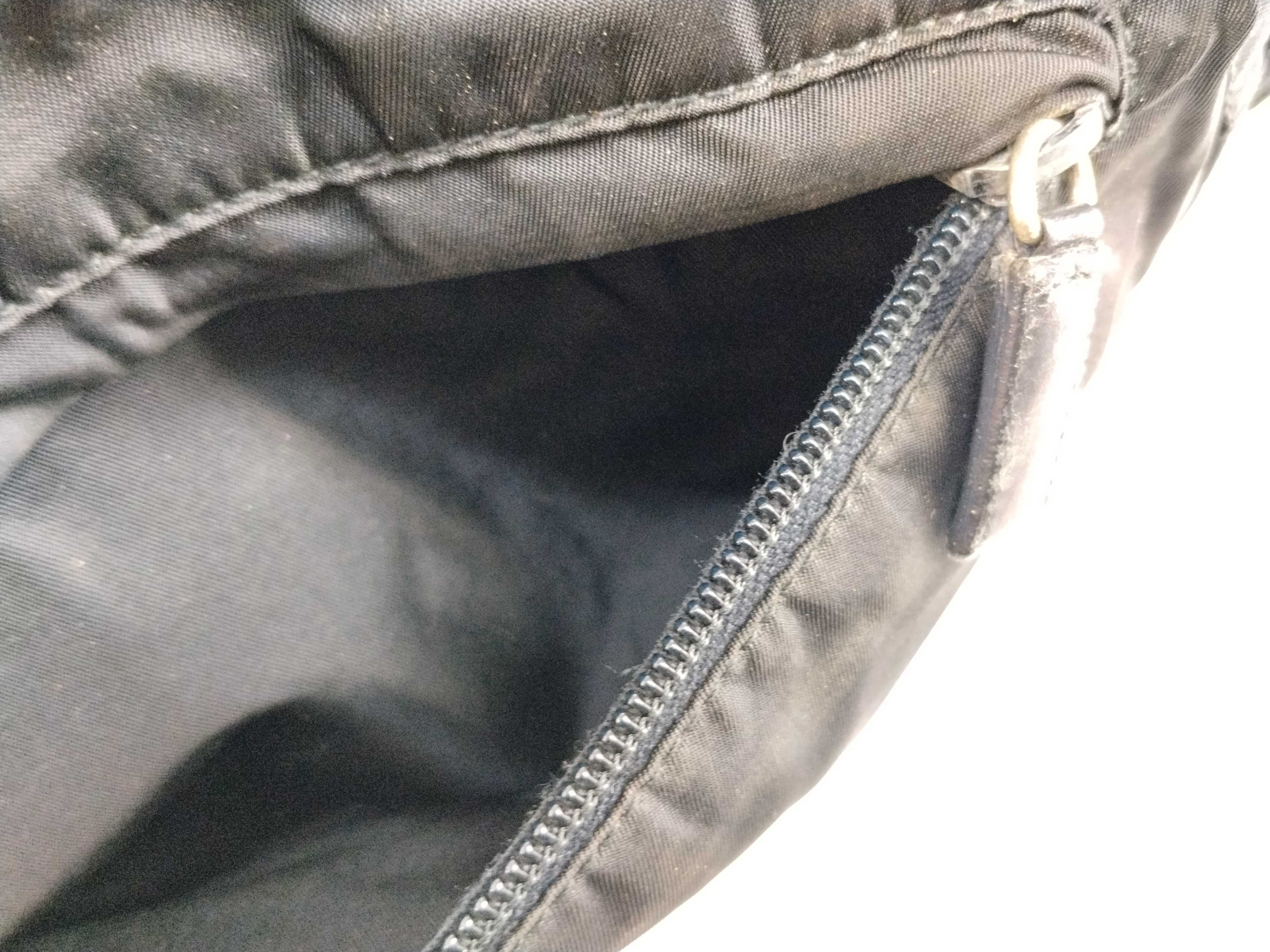 Nylon Shoulder Bag, Black Nylon Shoulder Bag — view 12