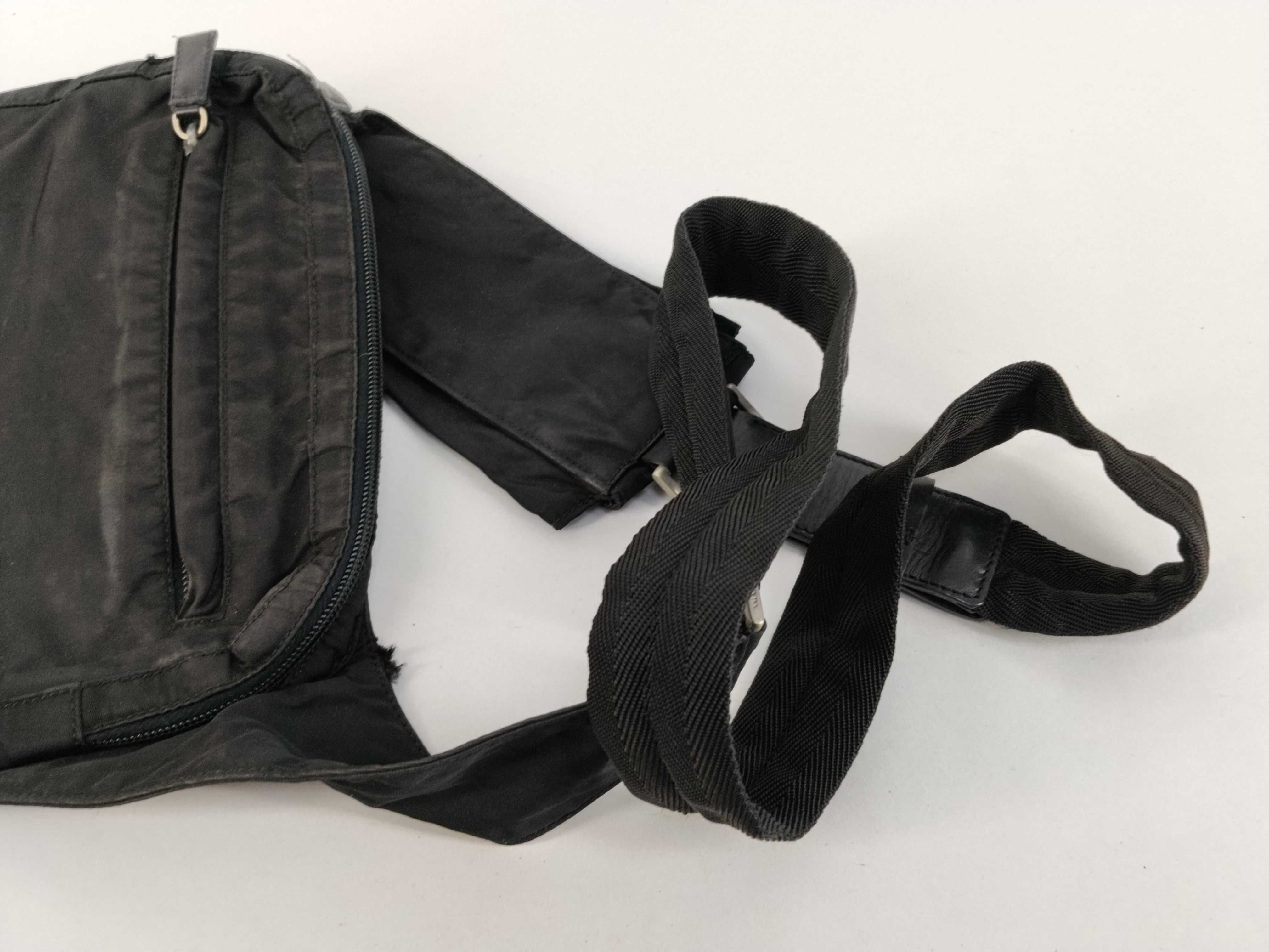 Nylon Shoulder Bag, Black Nylon Shoulder Bag — view 3