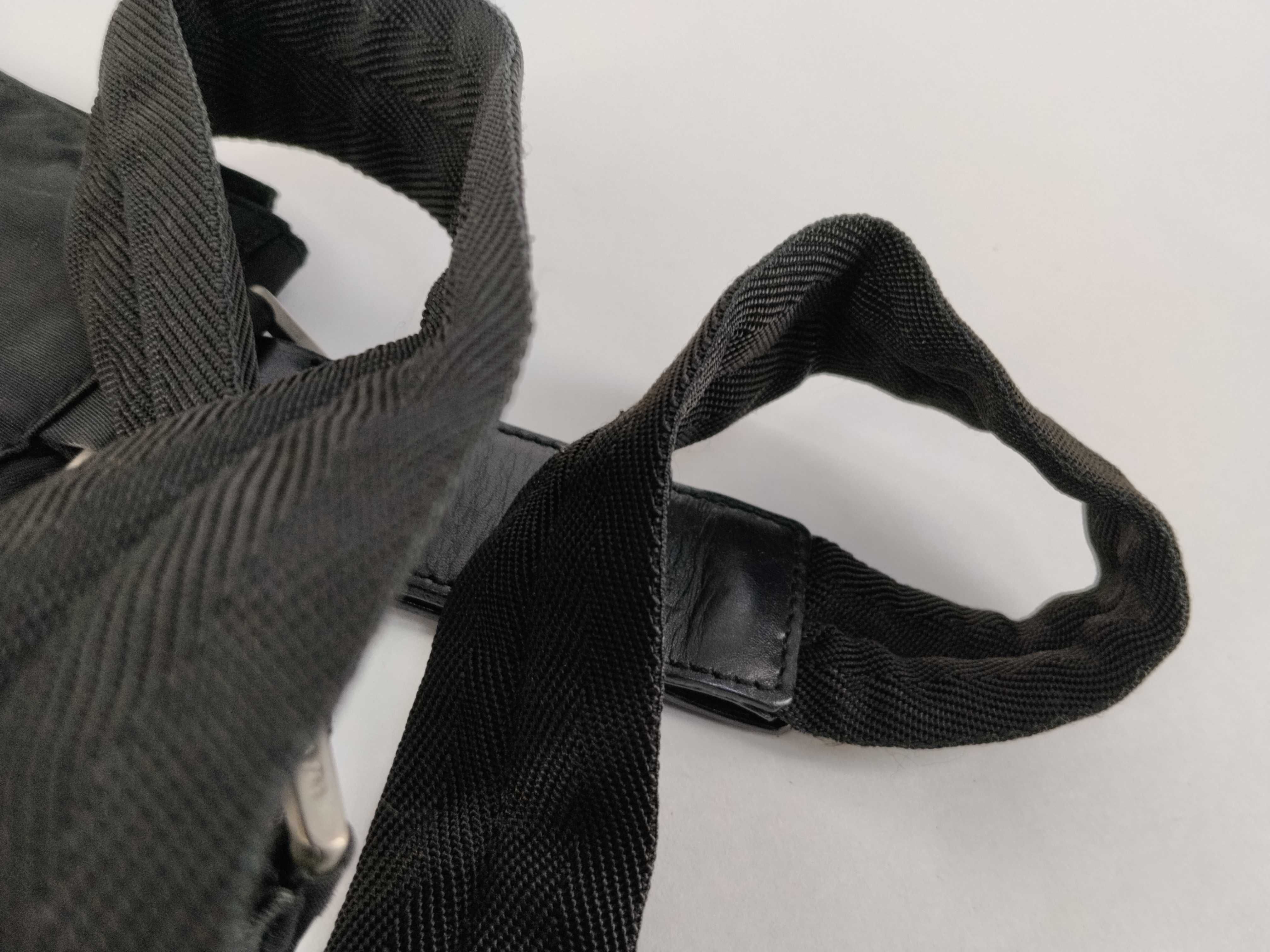 Nylon Shoulder Bag, Black Nylon Shoulder Bag — view 4