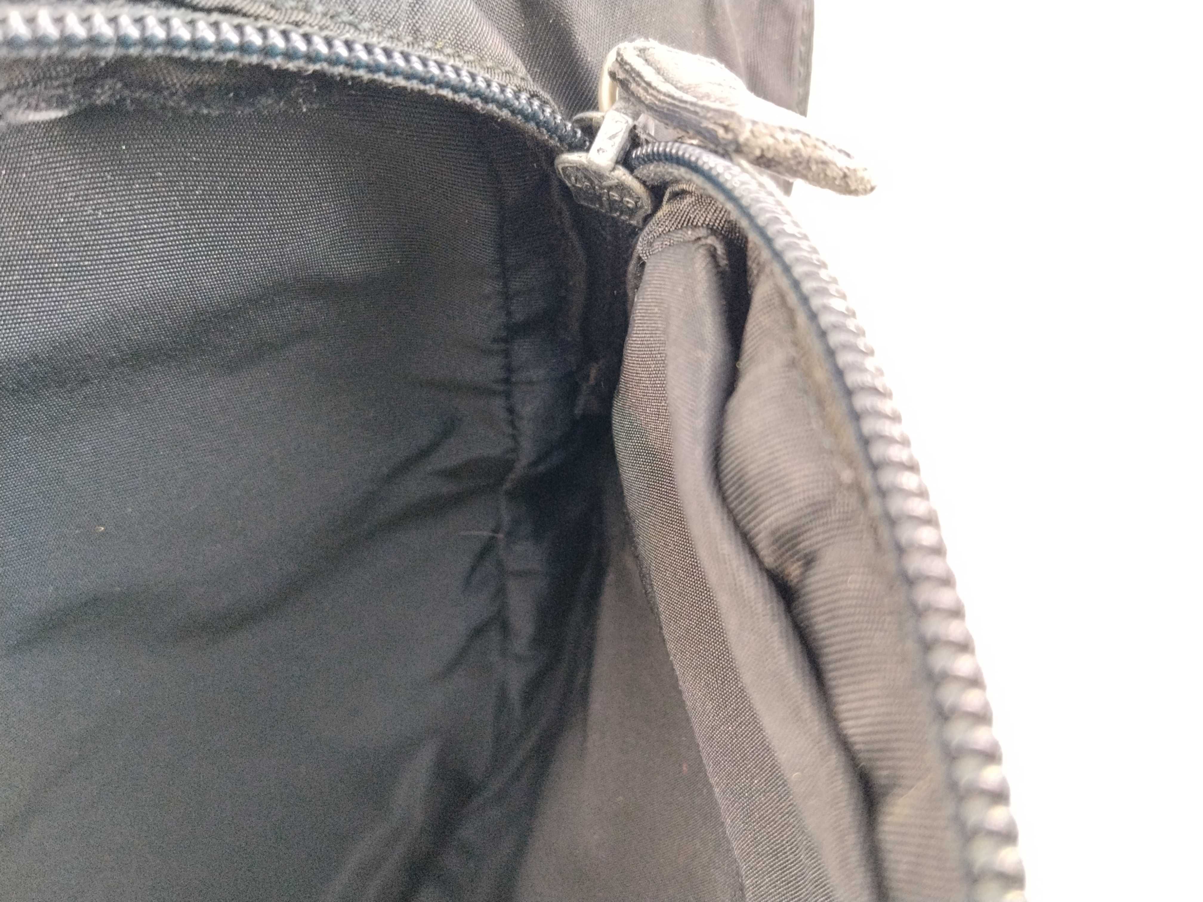 Nylon Shoulder Bag, Black Nylon Shoulder Bag — view 9