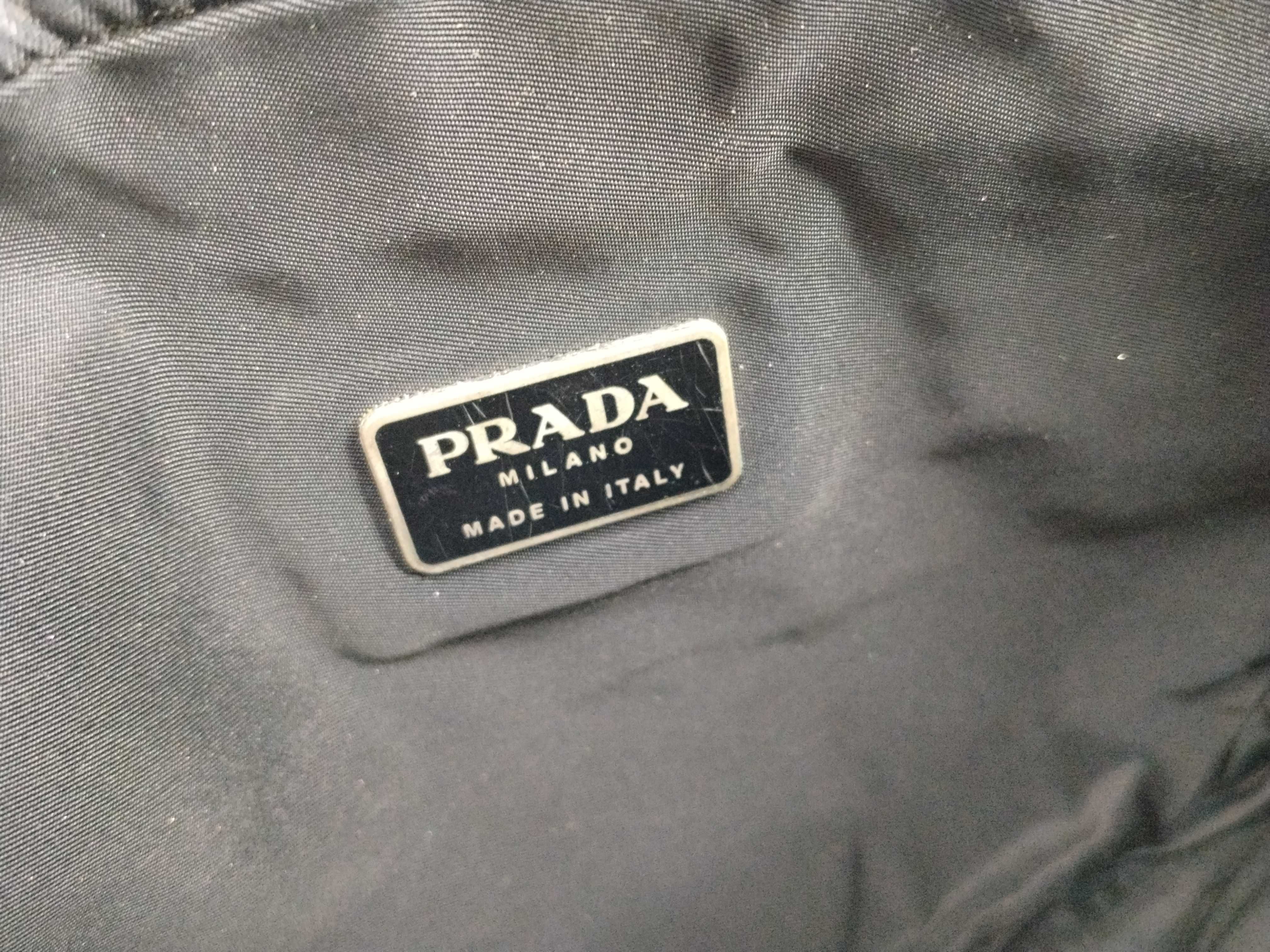 Nylon Shoulder Bag, Black Nylon Shoulder Bag — view 10