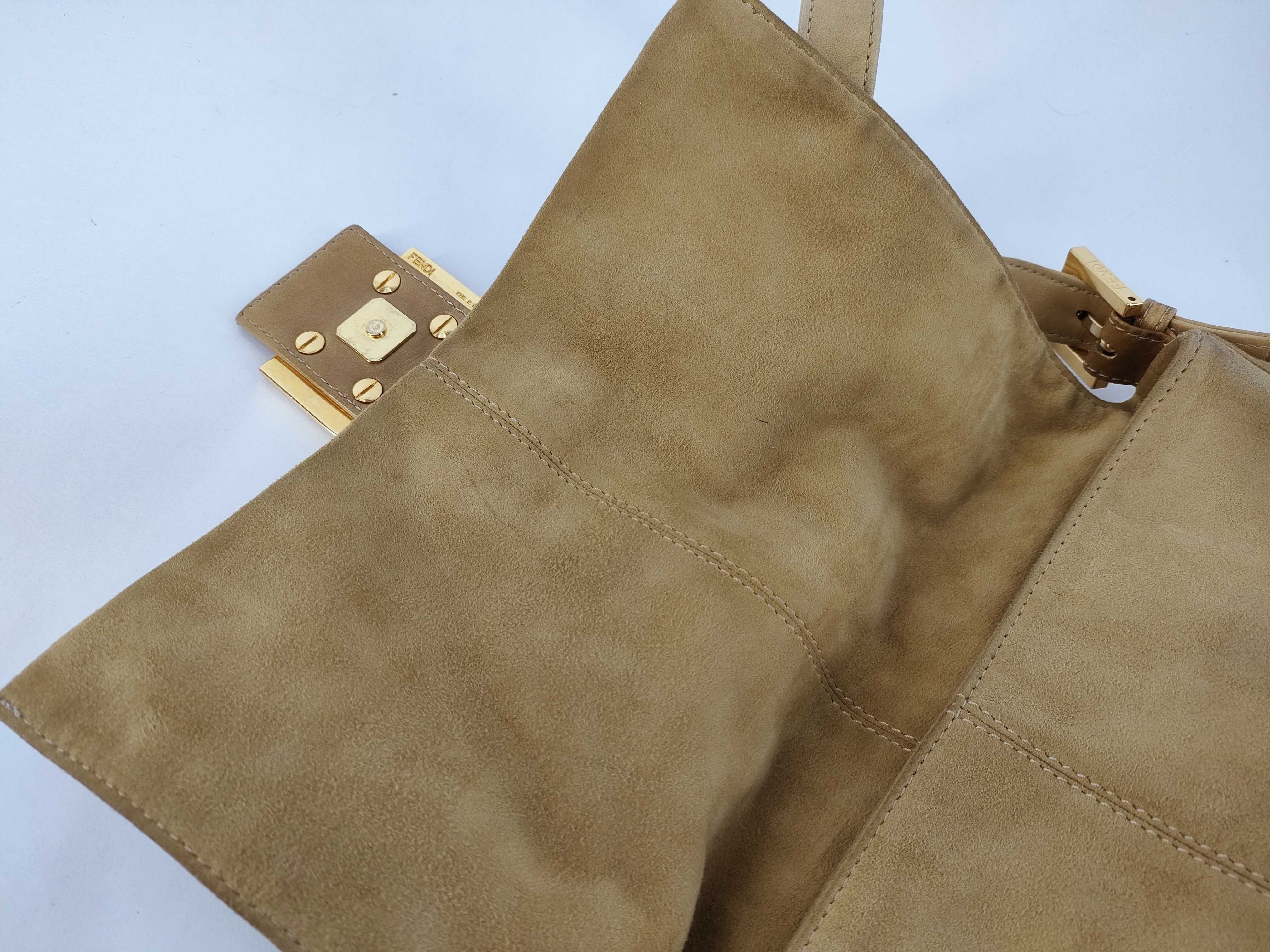 Mamma Bucket Shoulder Bag (Suede) — view 9