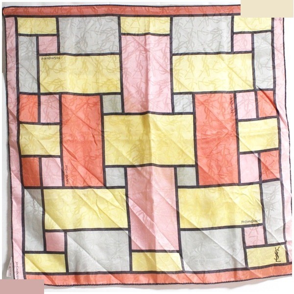 silk mini scarf with tag.