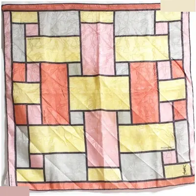 silk mini scarf with tag.