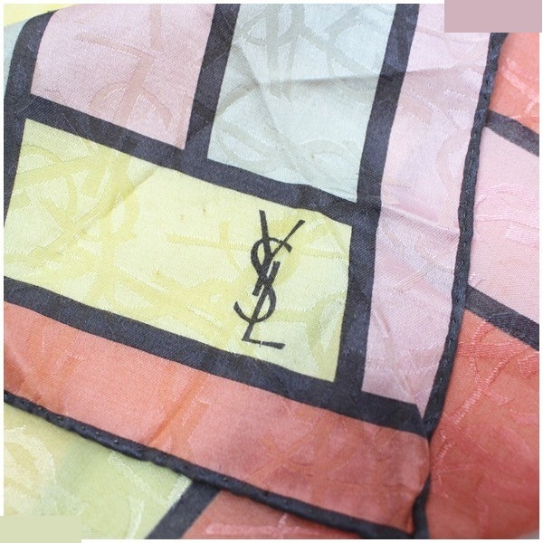 silk mini scarf with tag. — view 4