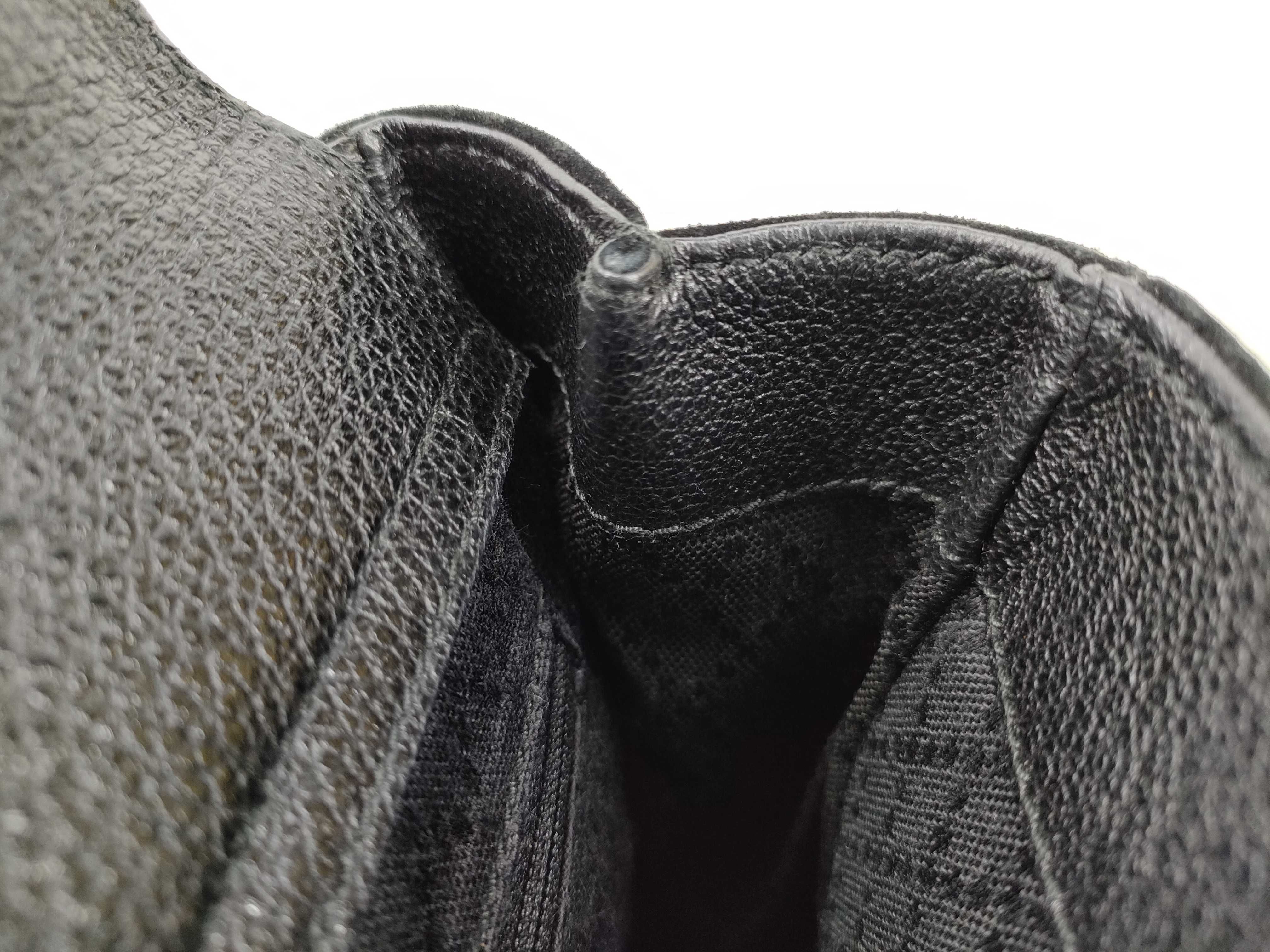 Bamboo Bag, Gucci Bamboo 2-Way Pochette, Suede Leather, Black Handbag — view 12