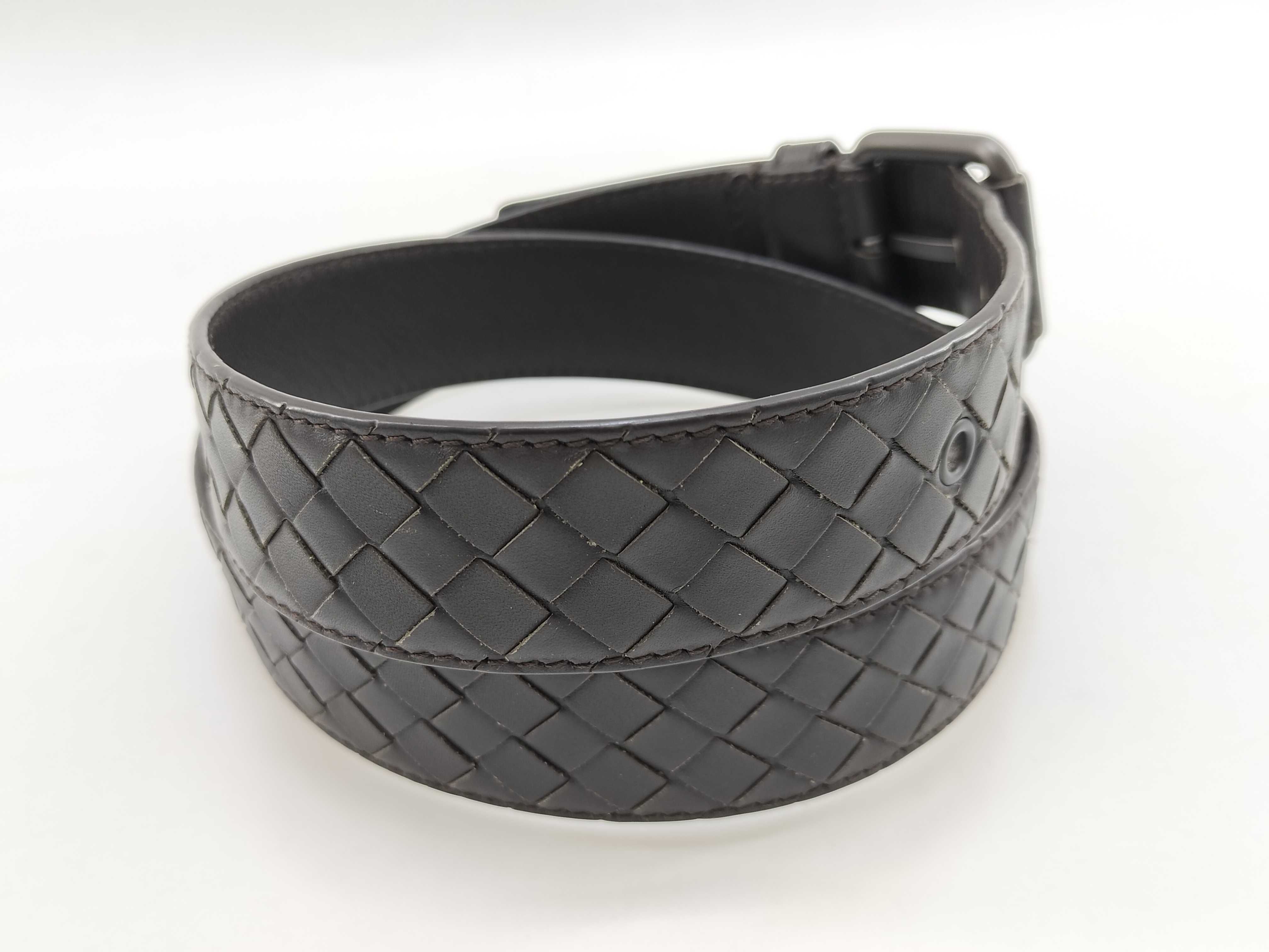 Intrecciato Leather Belt — view 2