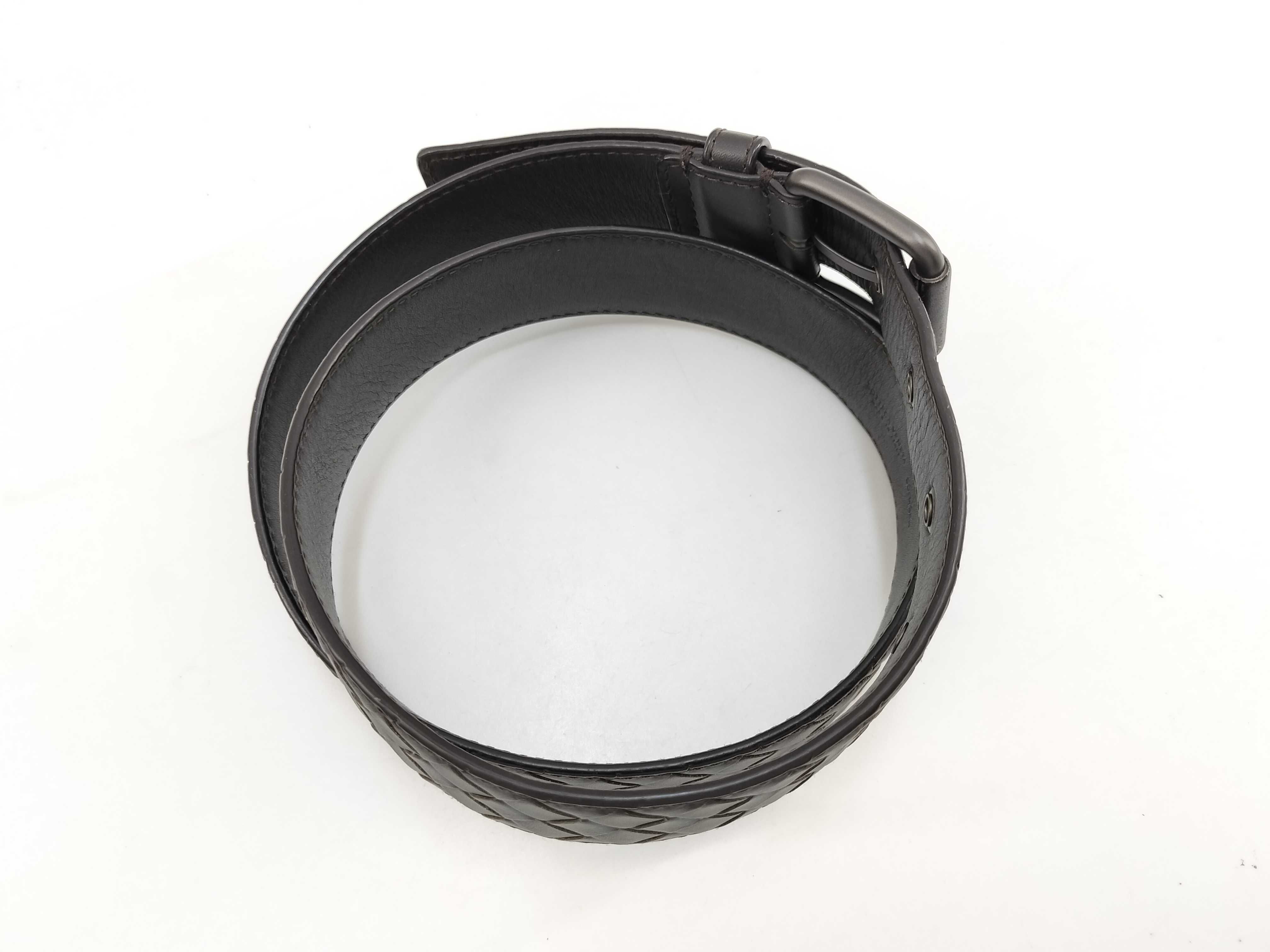 Intrecciato Leather Belt — view 3