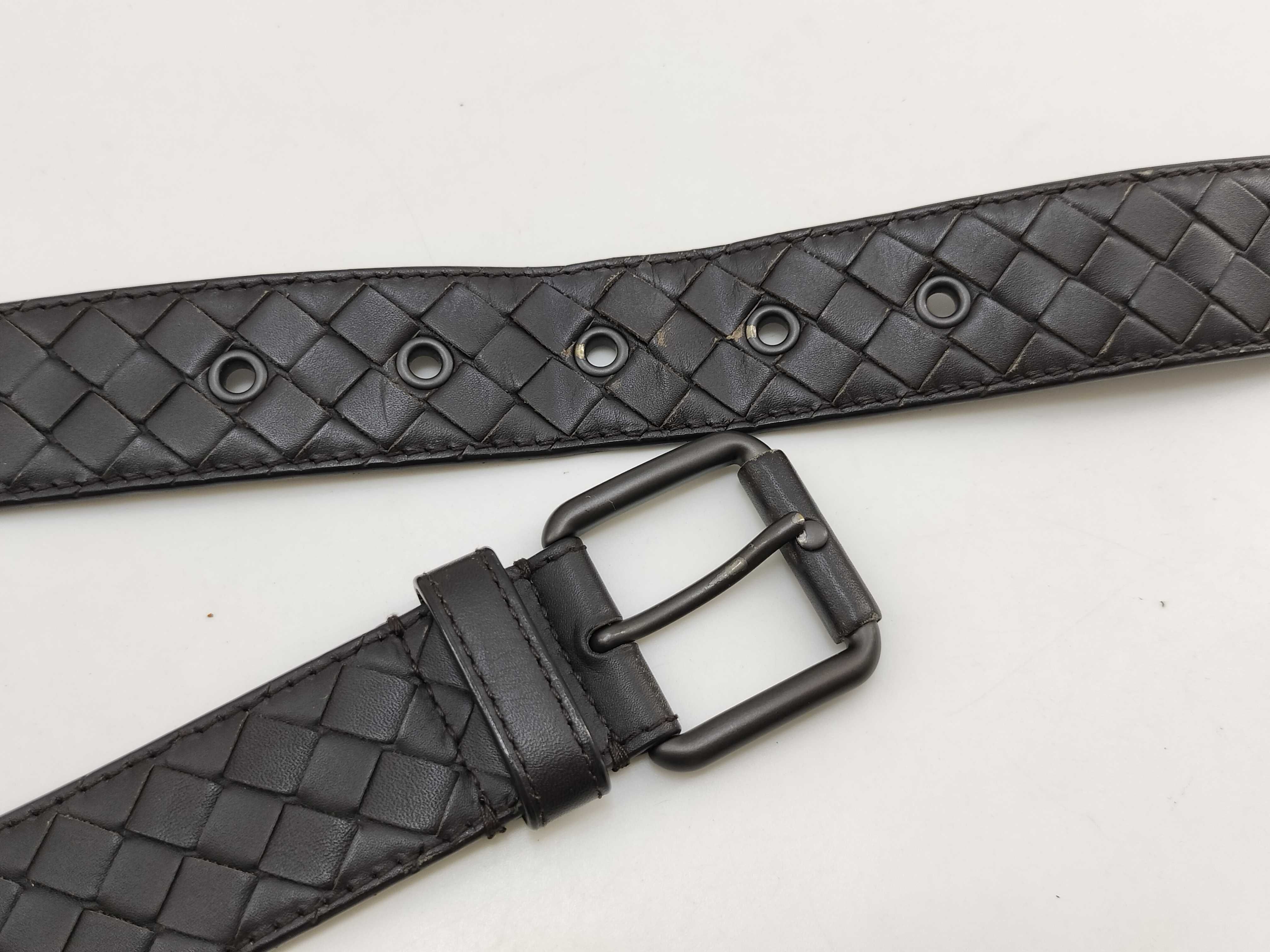 Intrecciato Leather Belt — view 4