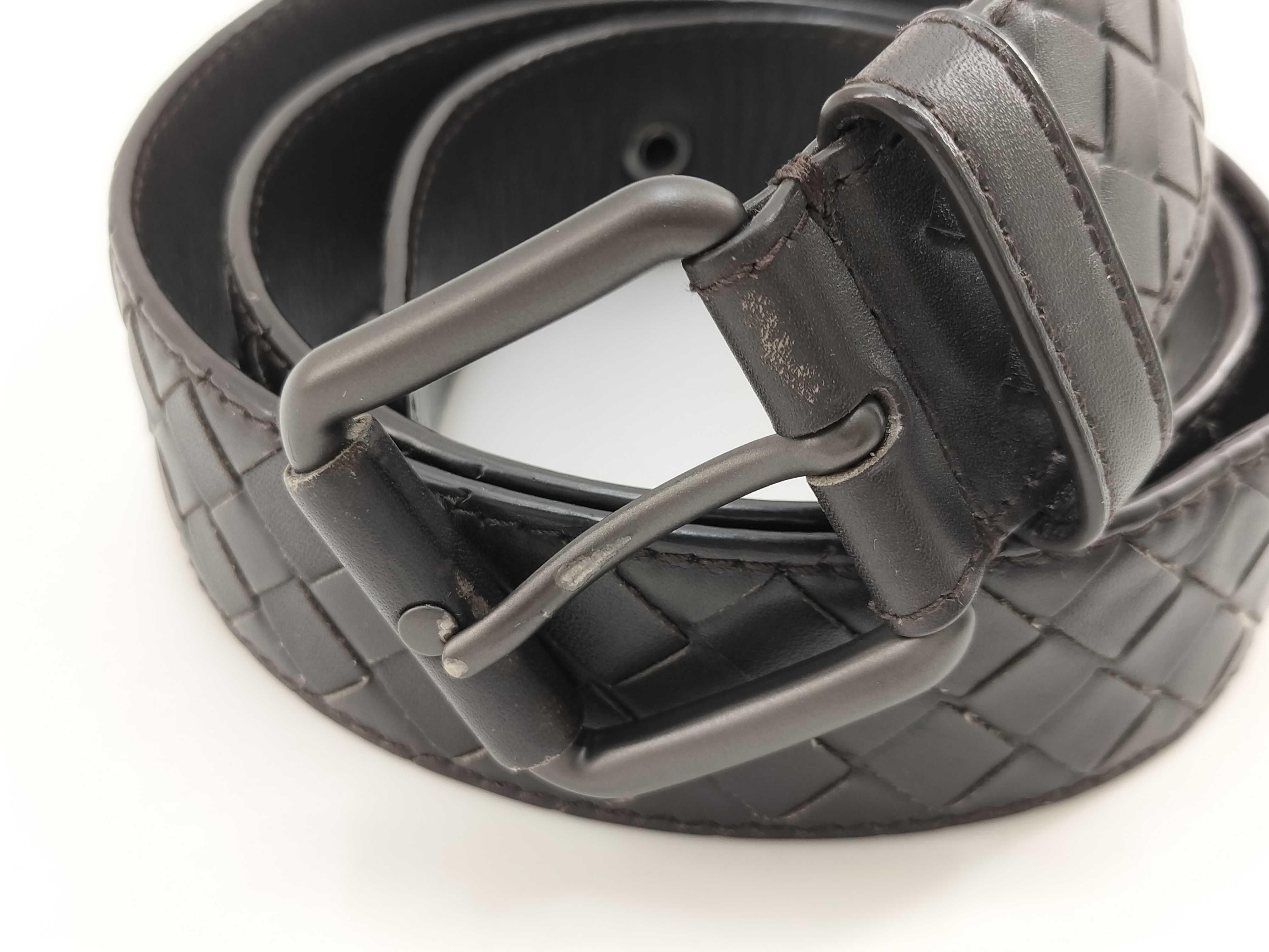 Intrecciato Leather Belt — view 9