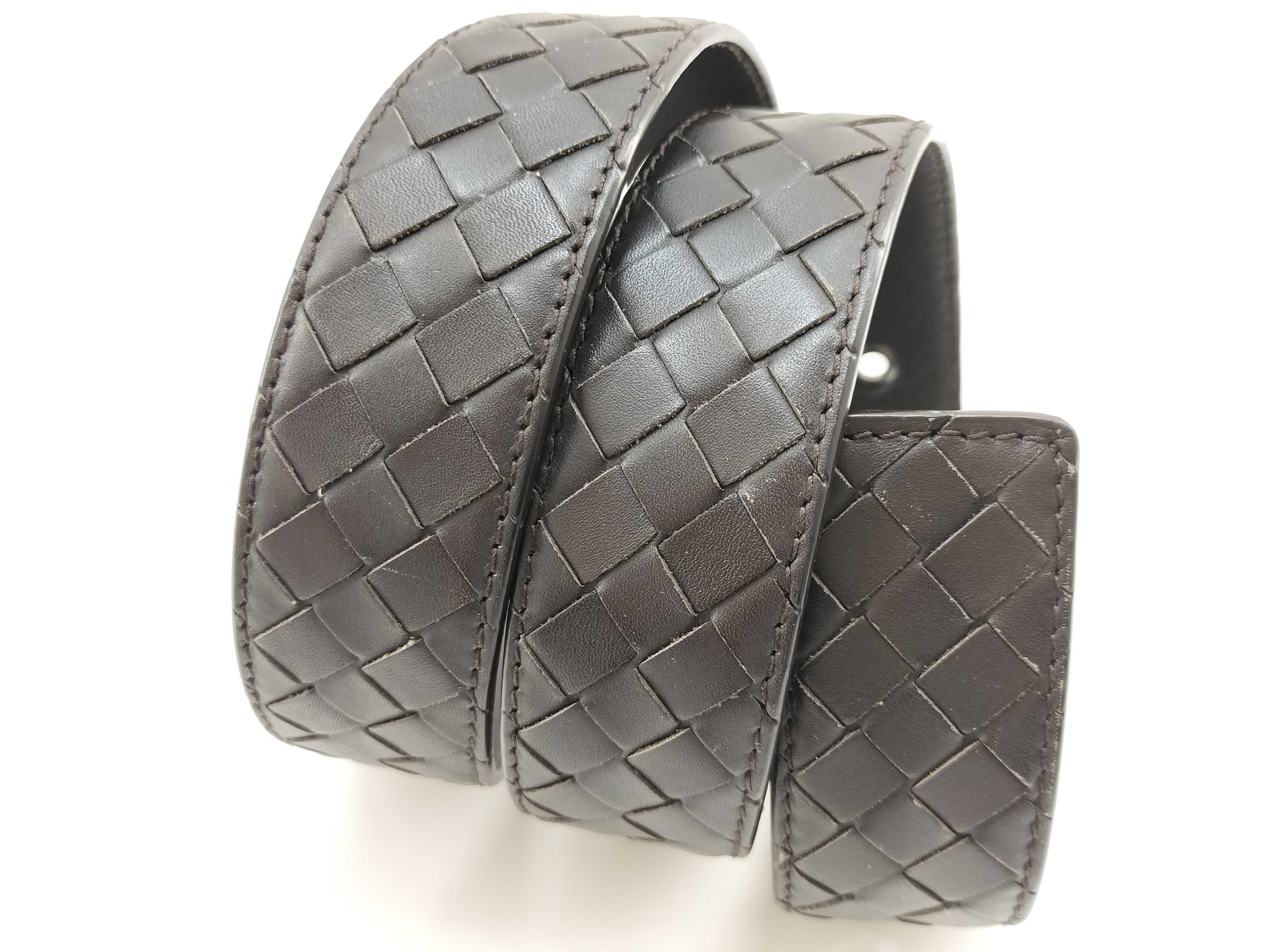 Intrecciato Leather Belt — view 10