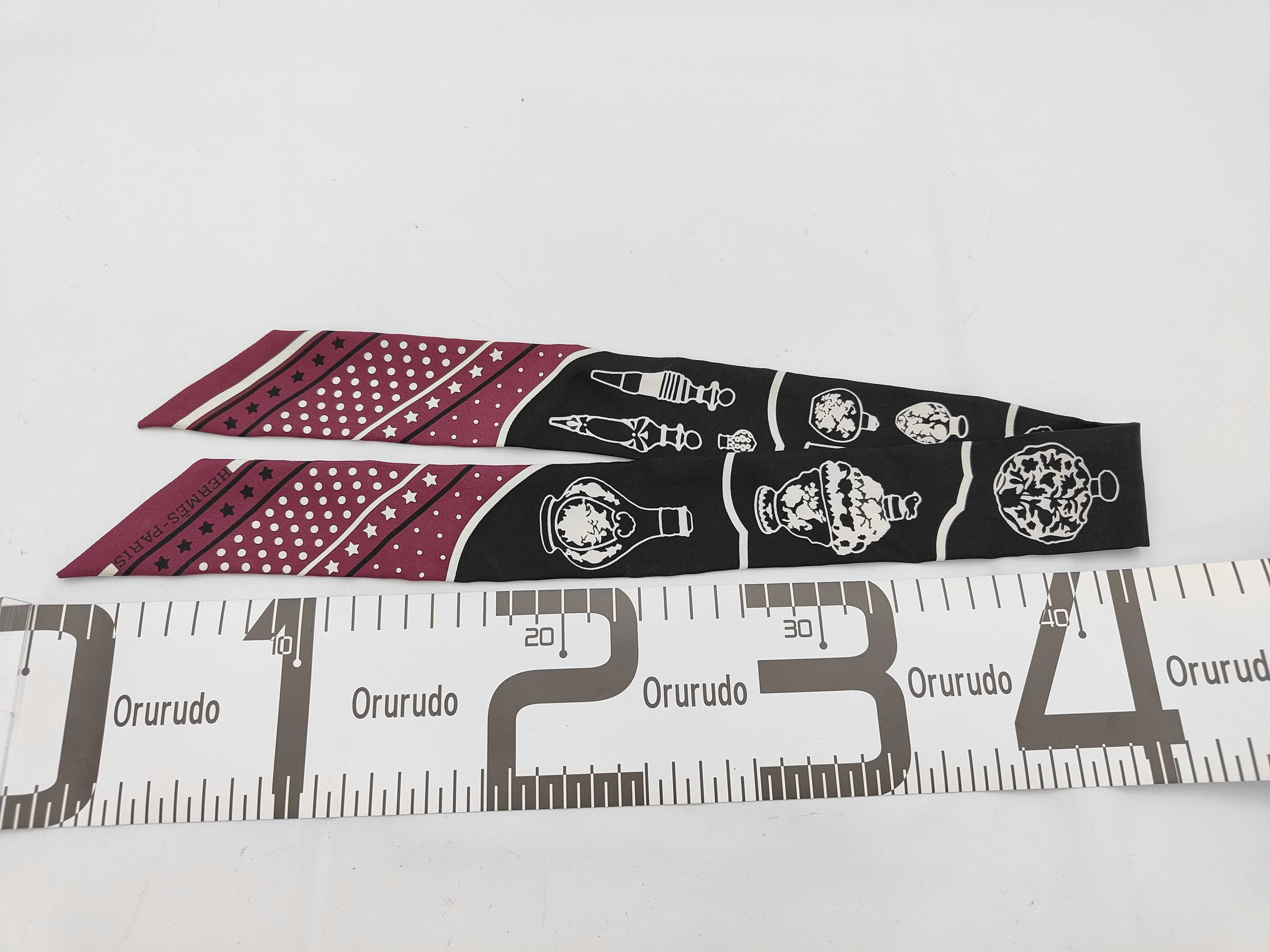 Twilly scarf with perfume pattern, other accessories — view 2