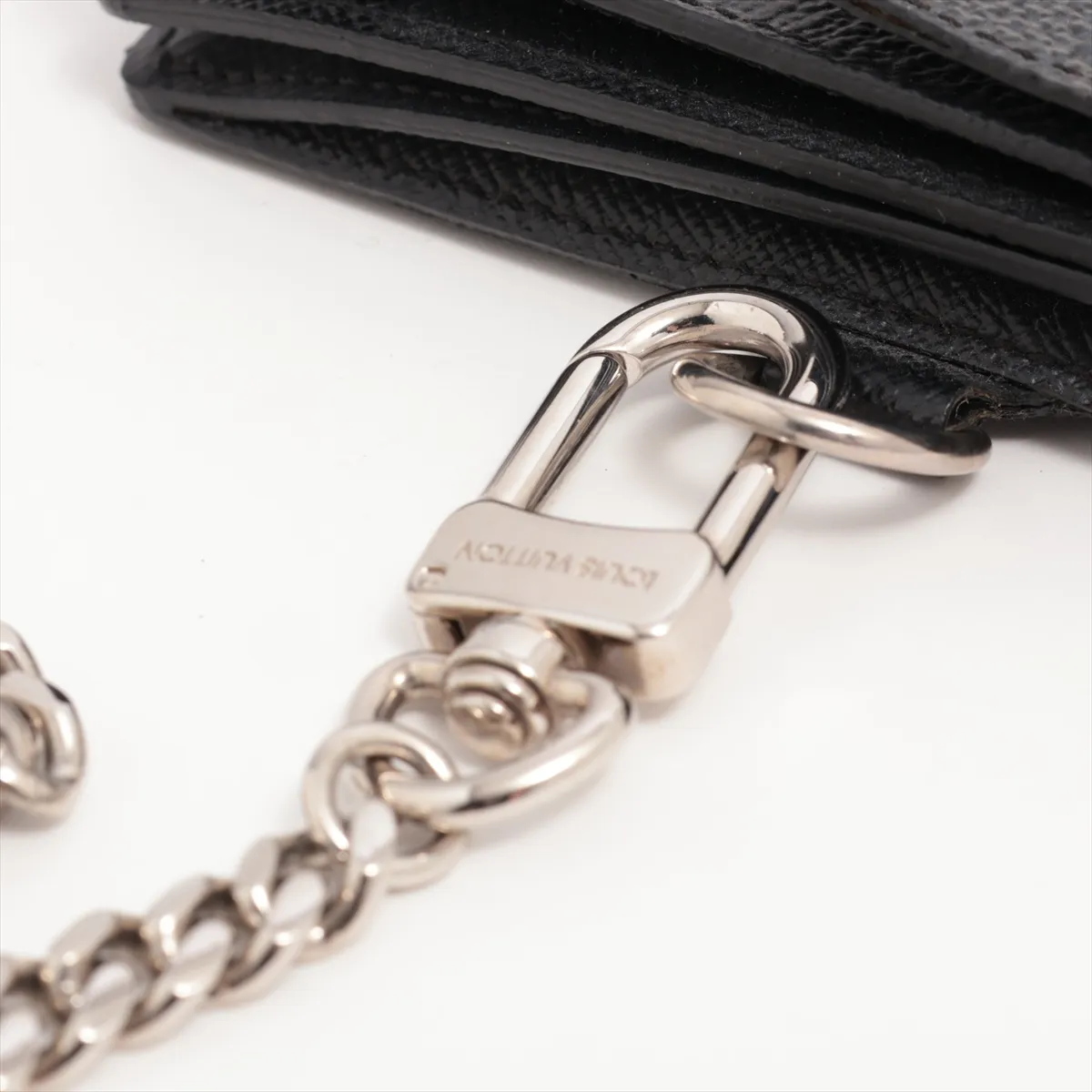 Damier Graphite Portefeuille Long Modular N63084 Black Chain Wallet — view 12