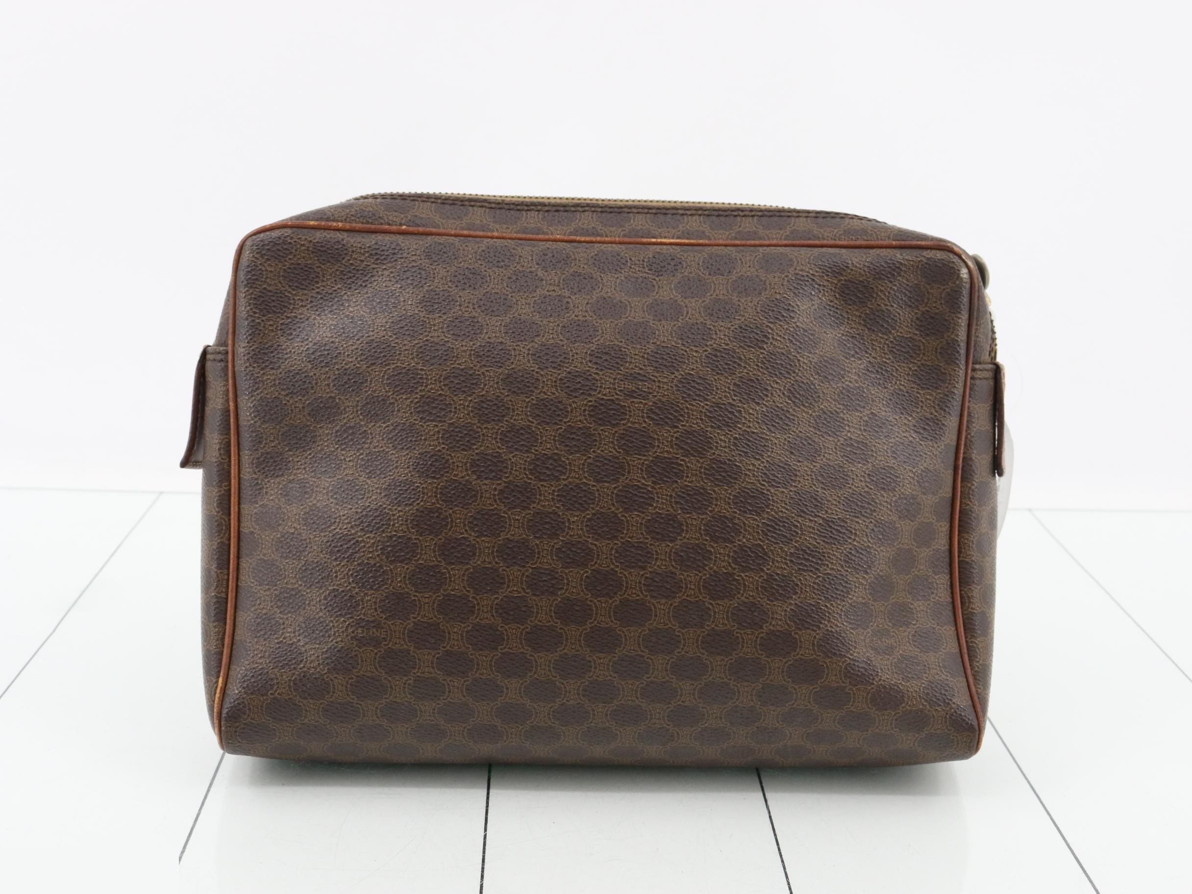 Macadam PVC Clutch Bag, Brown — view 2