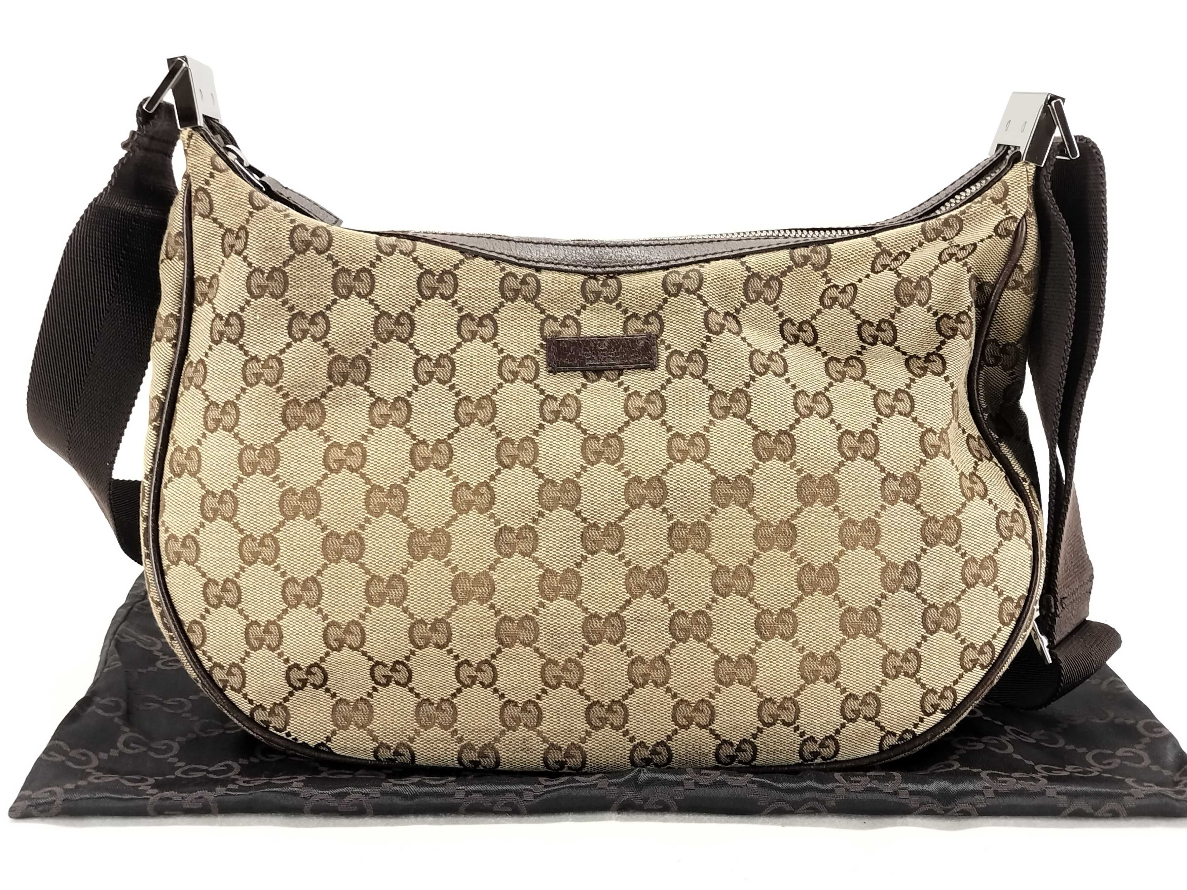 GG Canvas Shoulder Bag, GG Canvas Leather, 122790 1956 Beige? Shoulder Bag