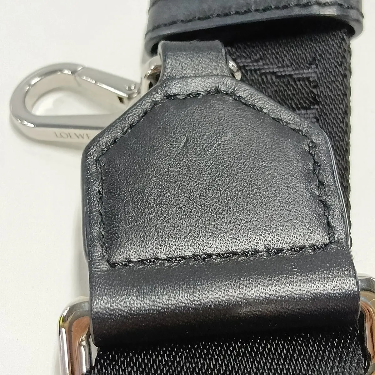 Camera Crossbody Bag Mini Leather 2-Way Handbag Black — view 11