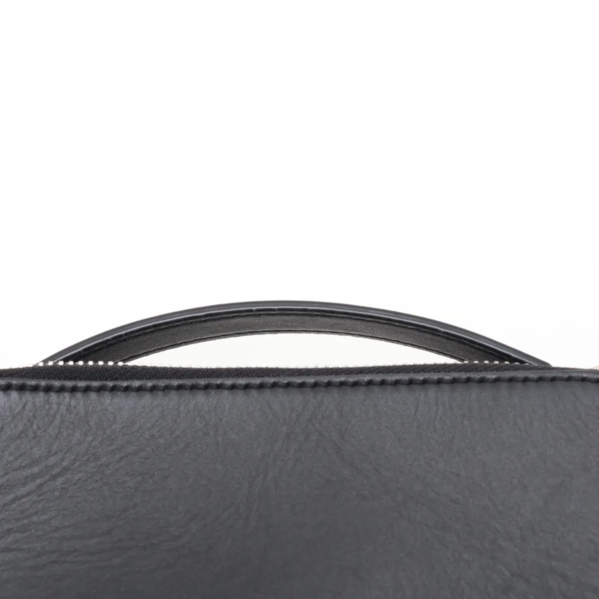 Camera Crossbody Bag Mini Leather 2-Way Handbag Black — view 6