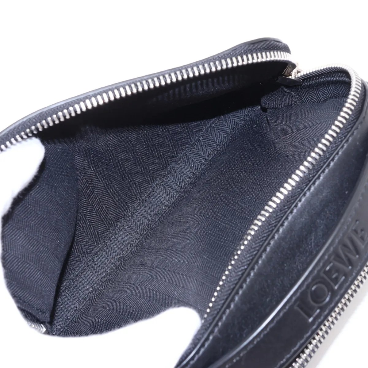 Camera Crossbody Bag Mini Leather 2-Way Handbag Black — view 8
