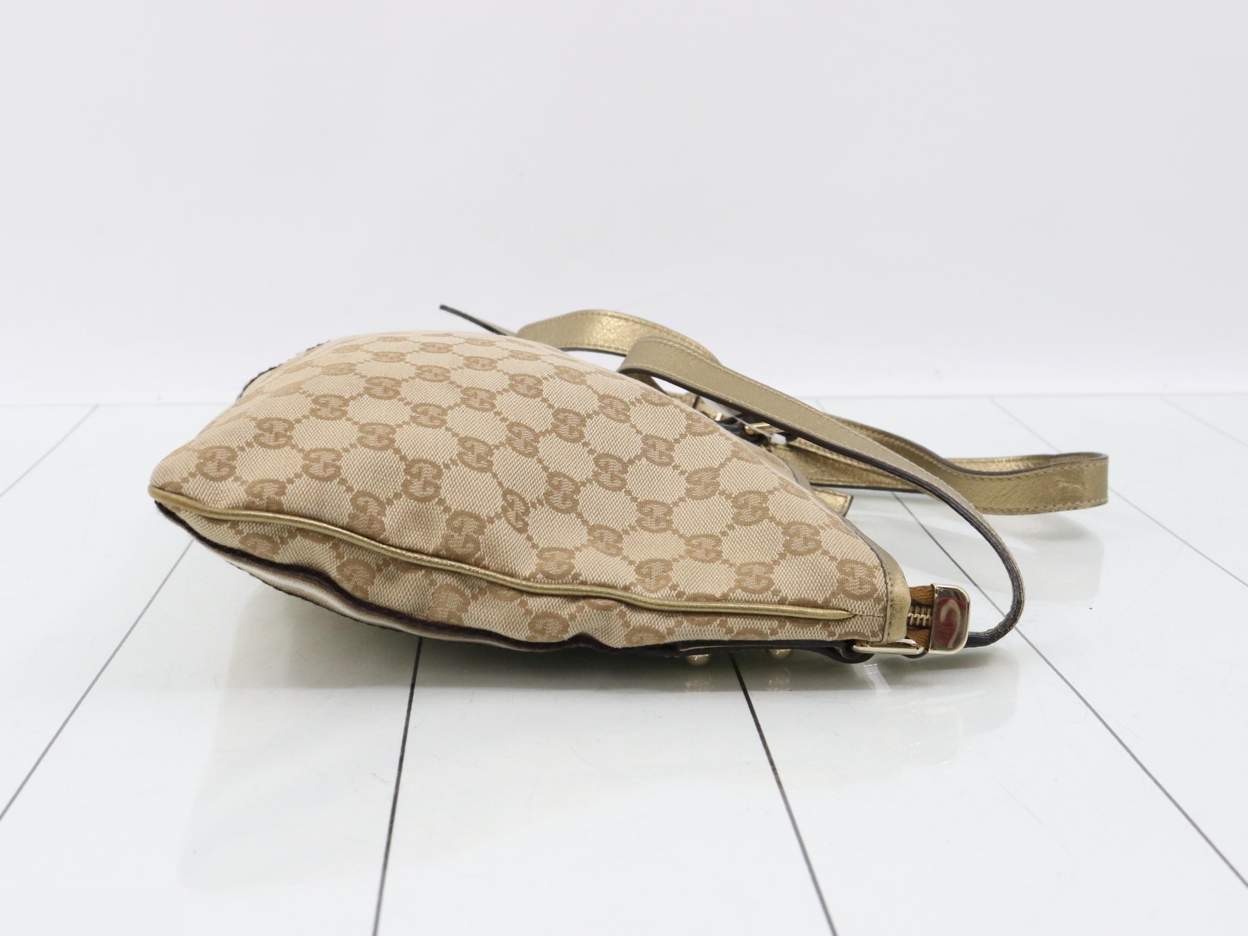 144388 Canvas x Leather Sherry Line Shoulder Bag — view 3