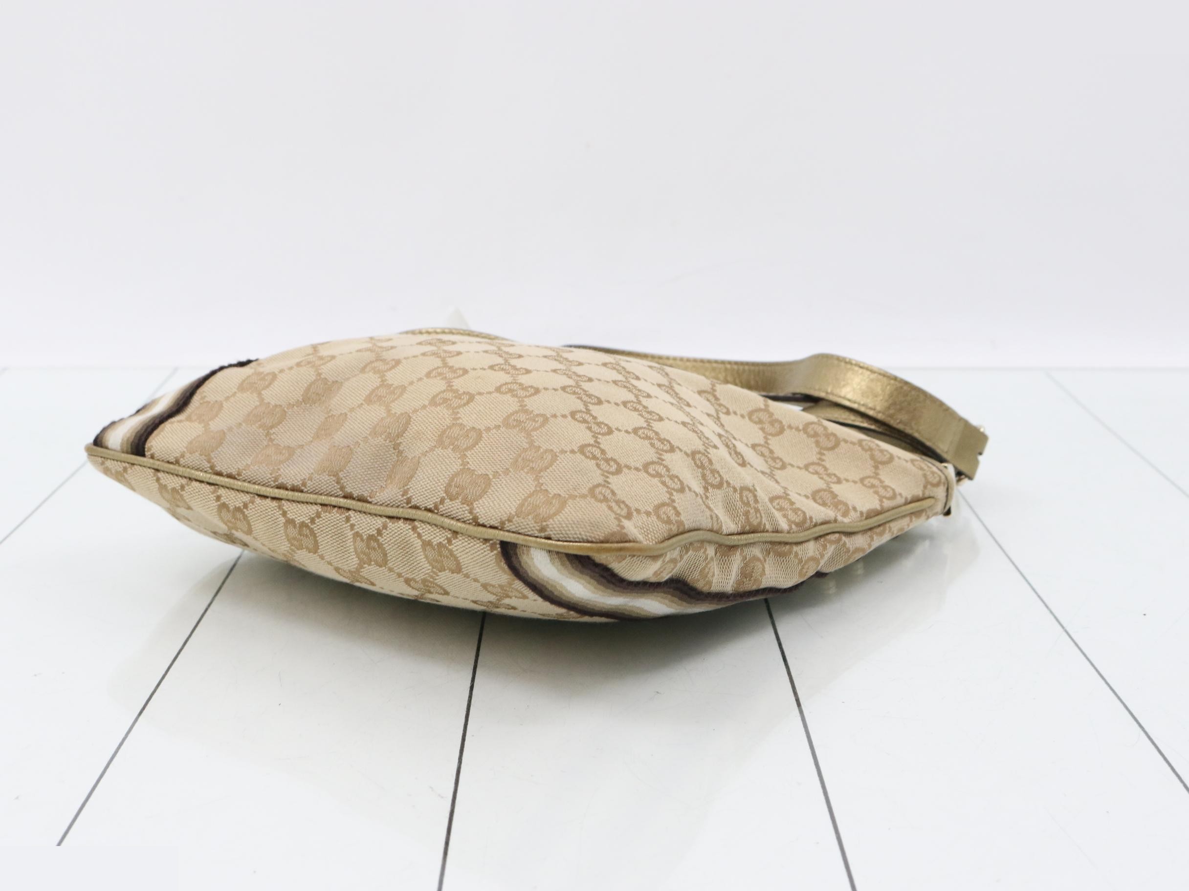 144388 Canvas x Leather Sherry Line Shoulder Bag — view 6
