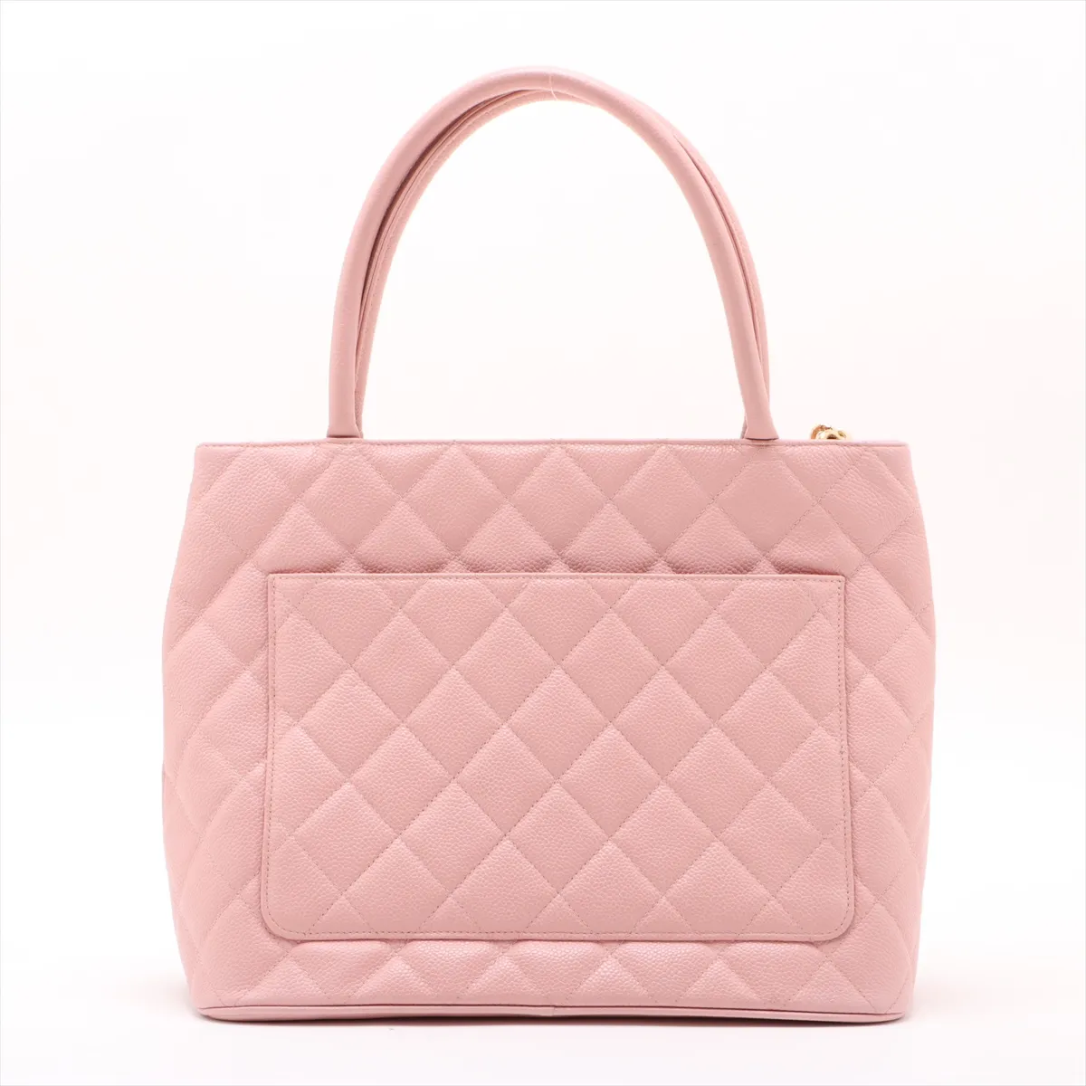 reprint caviar skin tote bag pink gold hardware 8162913 8th series — view 2