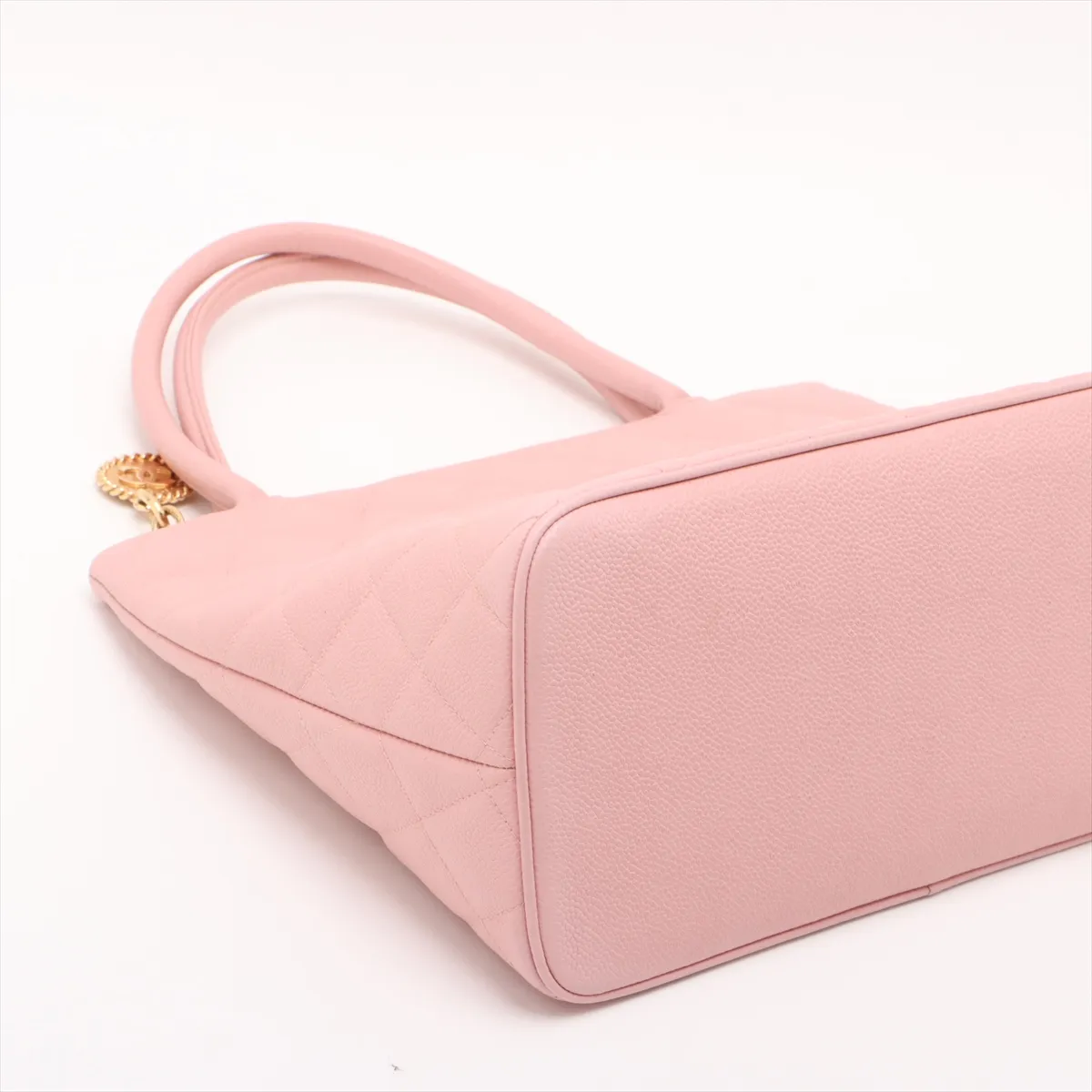 reprint caviar skin tote bag pink gold hardware 8162913 8th series — view 4